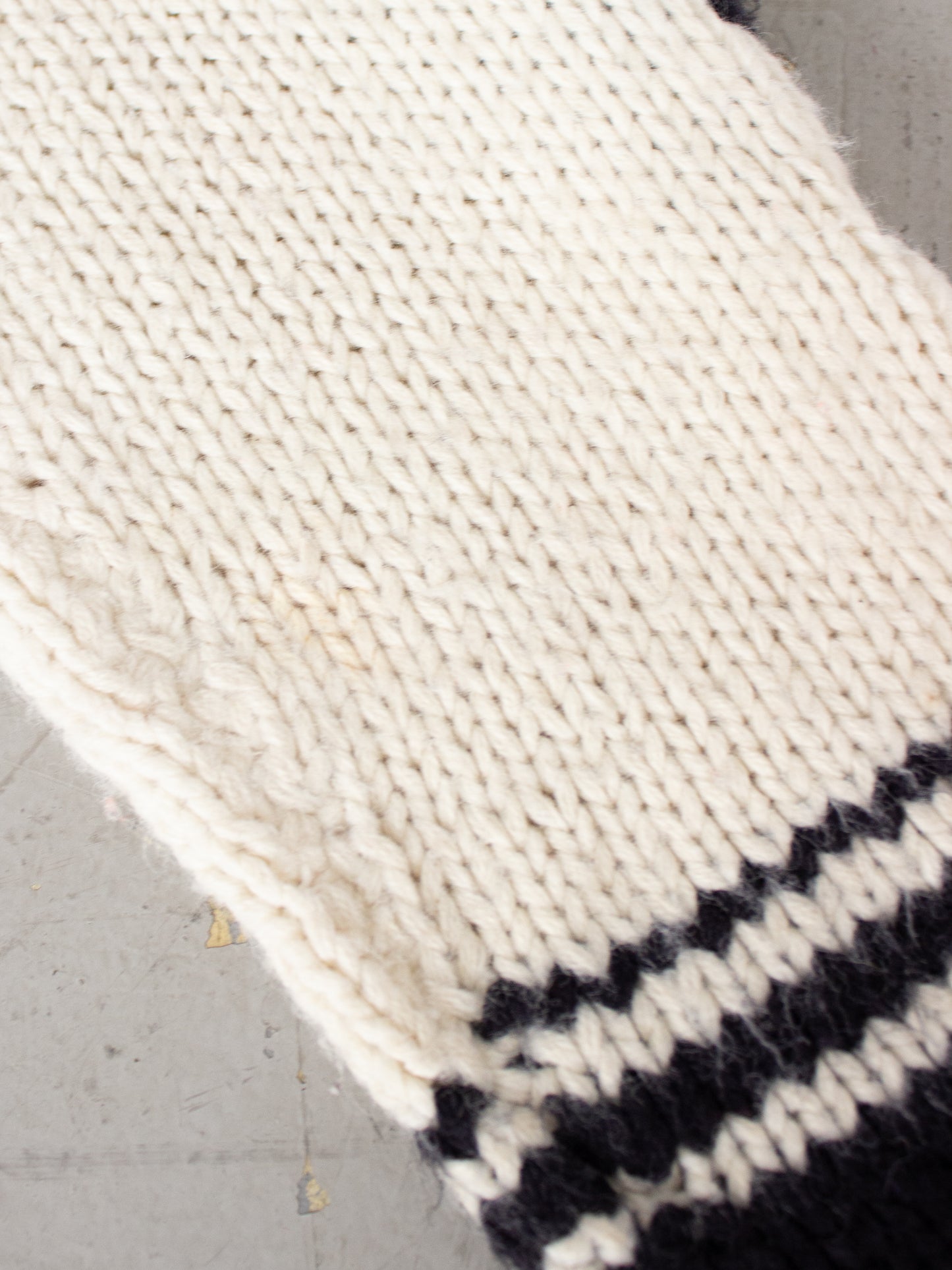 1940's - 1950's Cowichan Style JMB Football Thick Knit Wool Sweater with Crown Zipper Small Medium