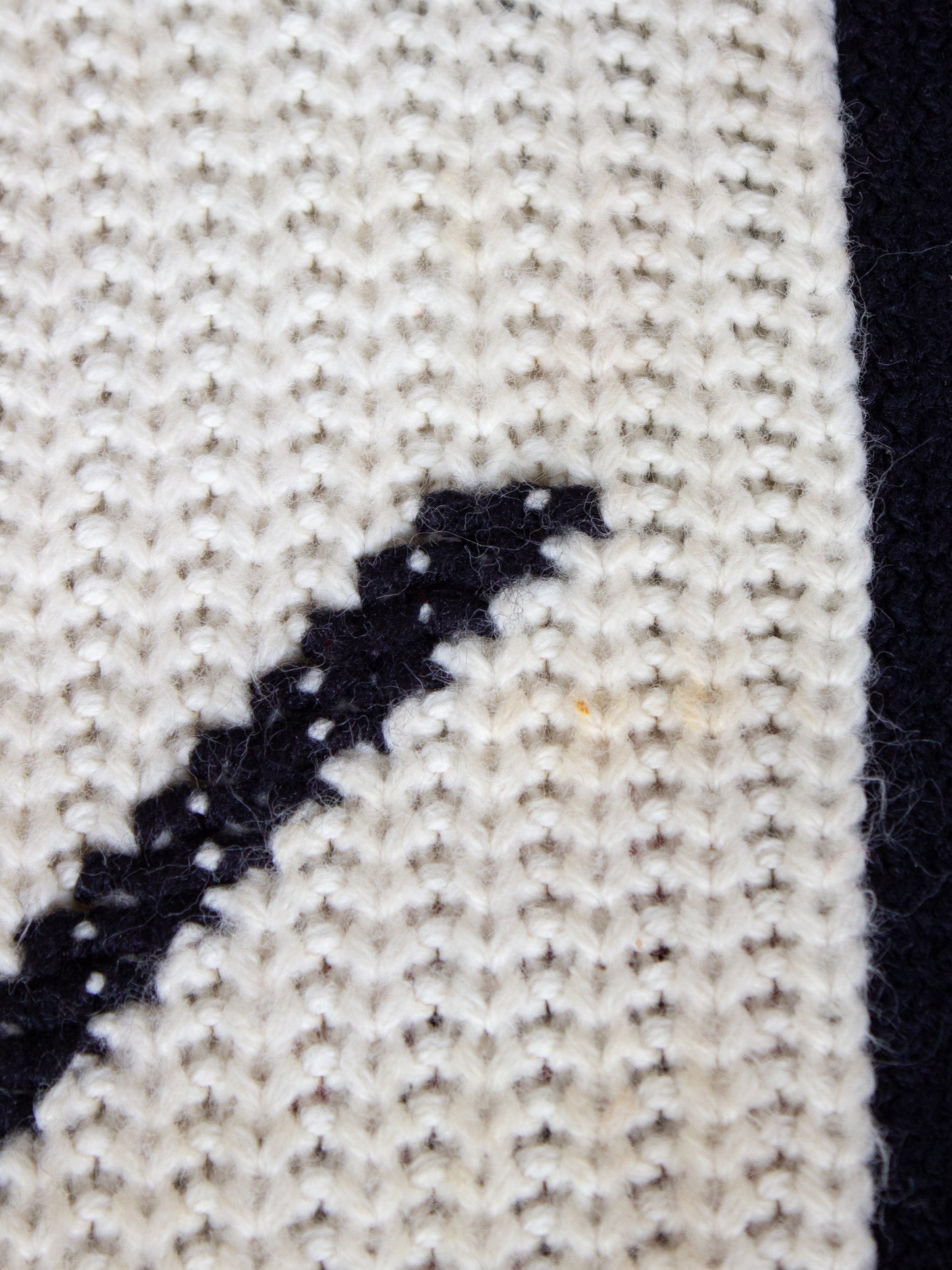 1940's - 1950's Cowichan Style JMB Football Thick Knit Wool Sweater with Crown Zipper Small Medium