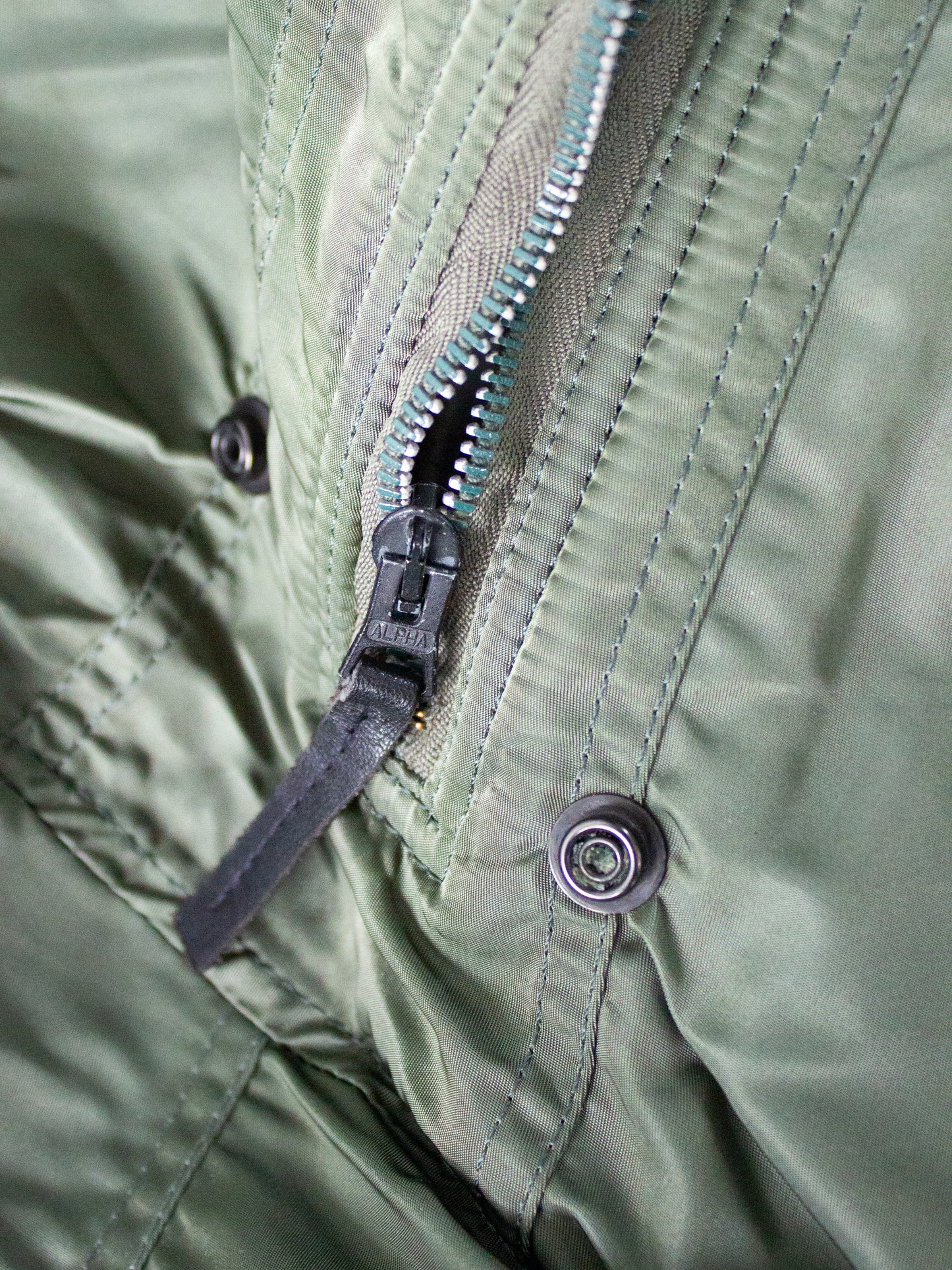 1970's USA Military N-2B Flying Man's Heavy Jacket By Alpha Industries Made in USA Size Small Medium