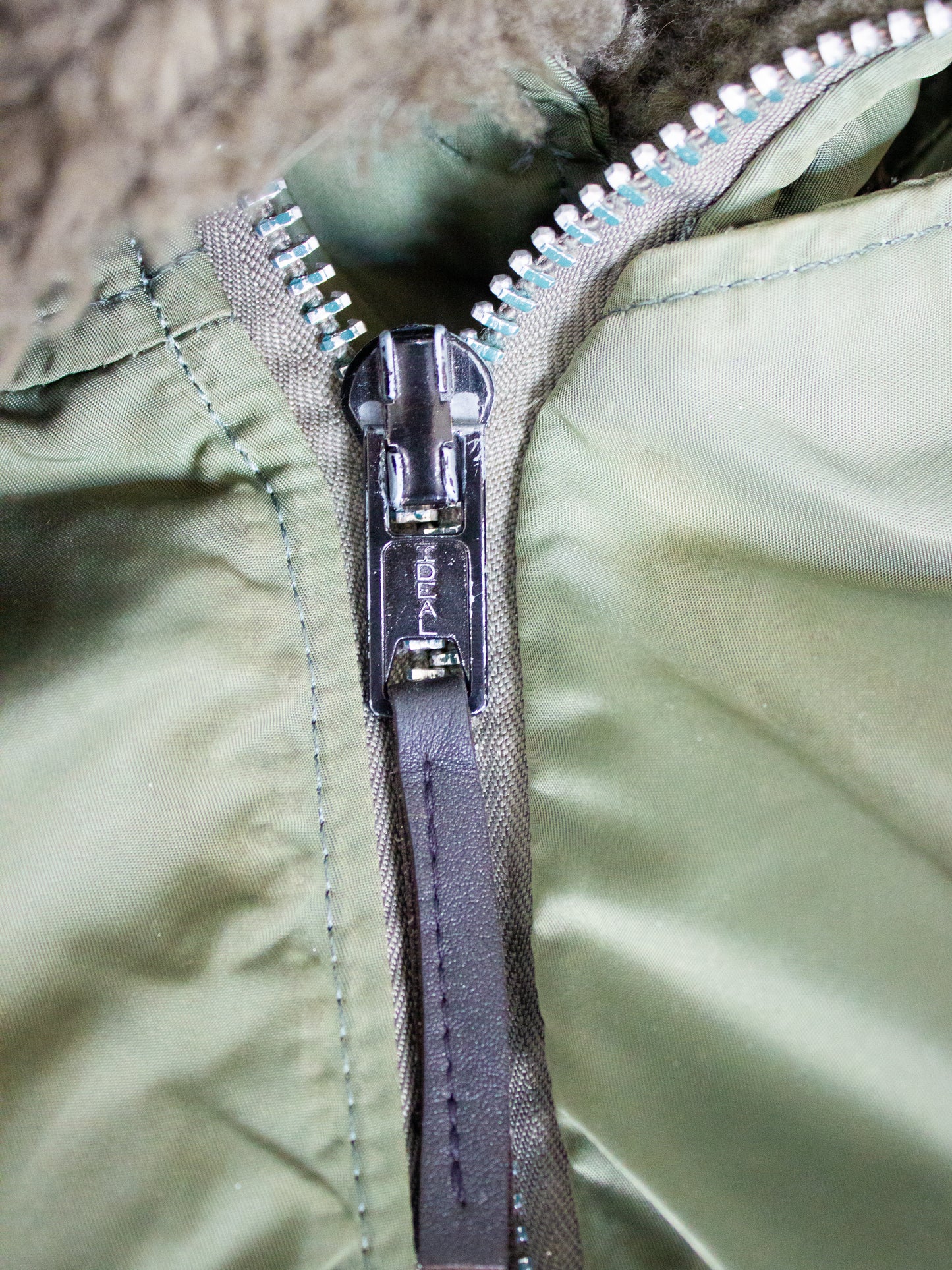 1970's USA Military N-2B Flying Man's Heavy Jacket By Alpha Industries Made in USA Size Small Medium