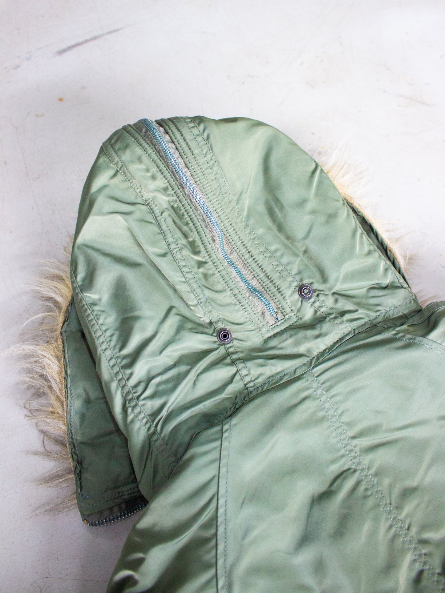 1970's USA Military N-2B Flying Man's Heavy Jacket By Alpha Industries Made in USA Size Small Medium