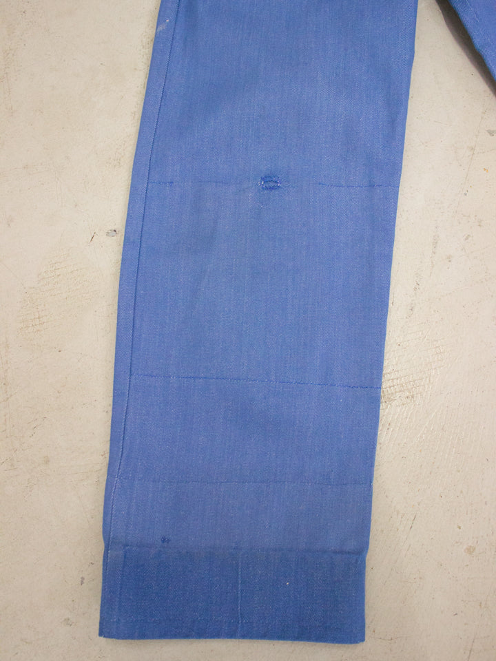 1930's-1940's Side Button Denim Jean Trousers (Size 26)