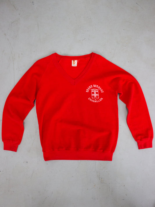 1950's Grand Bornand Chinaillon Made In France Cotton Crewneck (Small-Medium)