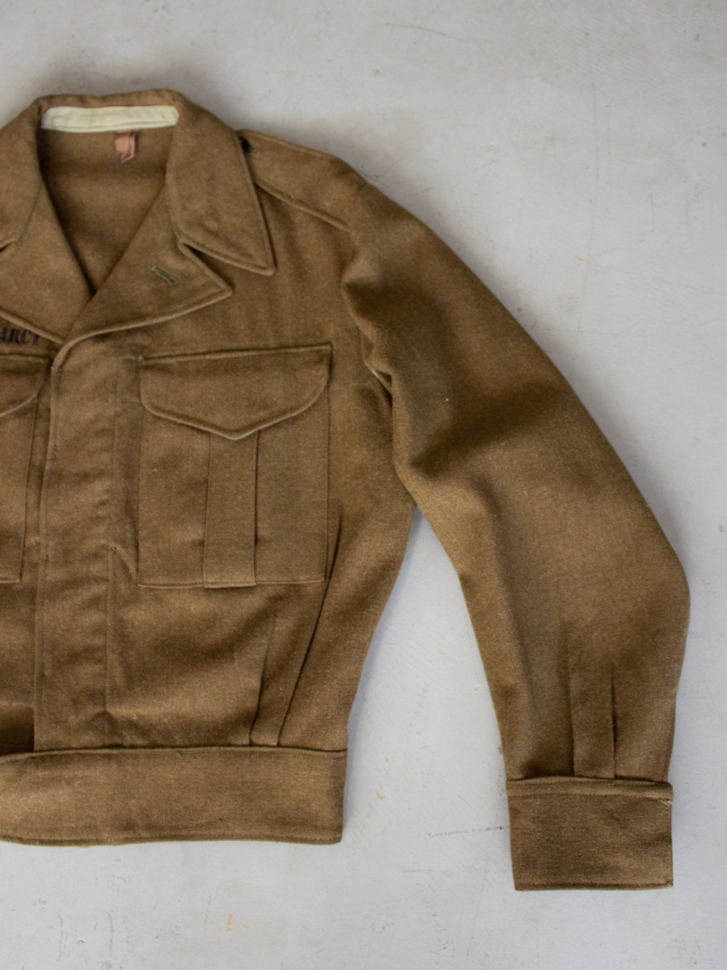 1952 Australian Army Wool Blouson Jacket by Bishop & Woodward Pty Ltd (Medium)