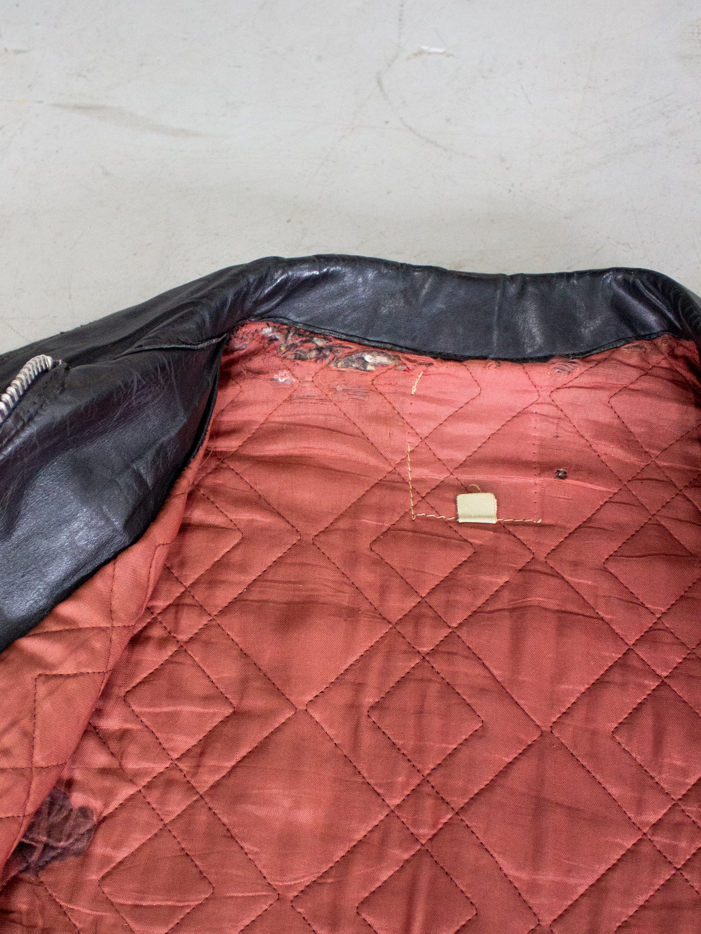 1960's Black Leather Jacket (Medium-Large)