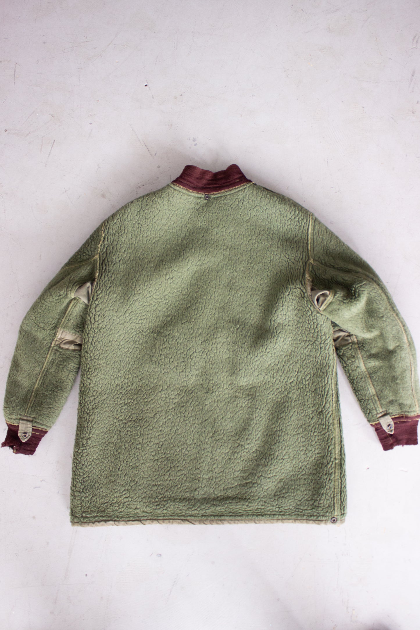 1960's Fleece Military Liner Jacket by North West Sportswear Co. (Large)