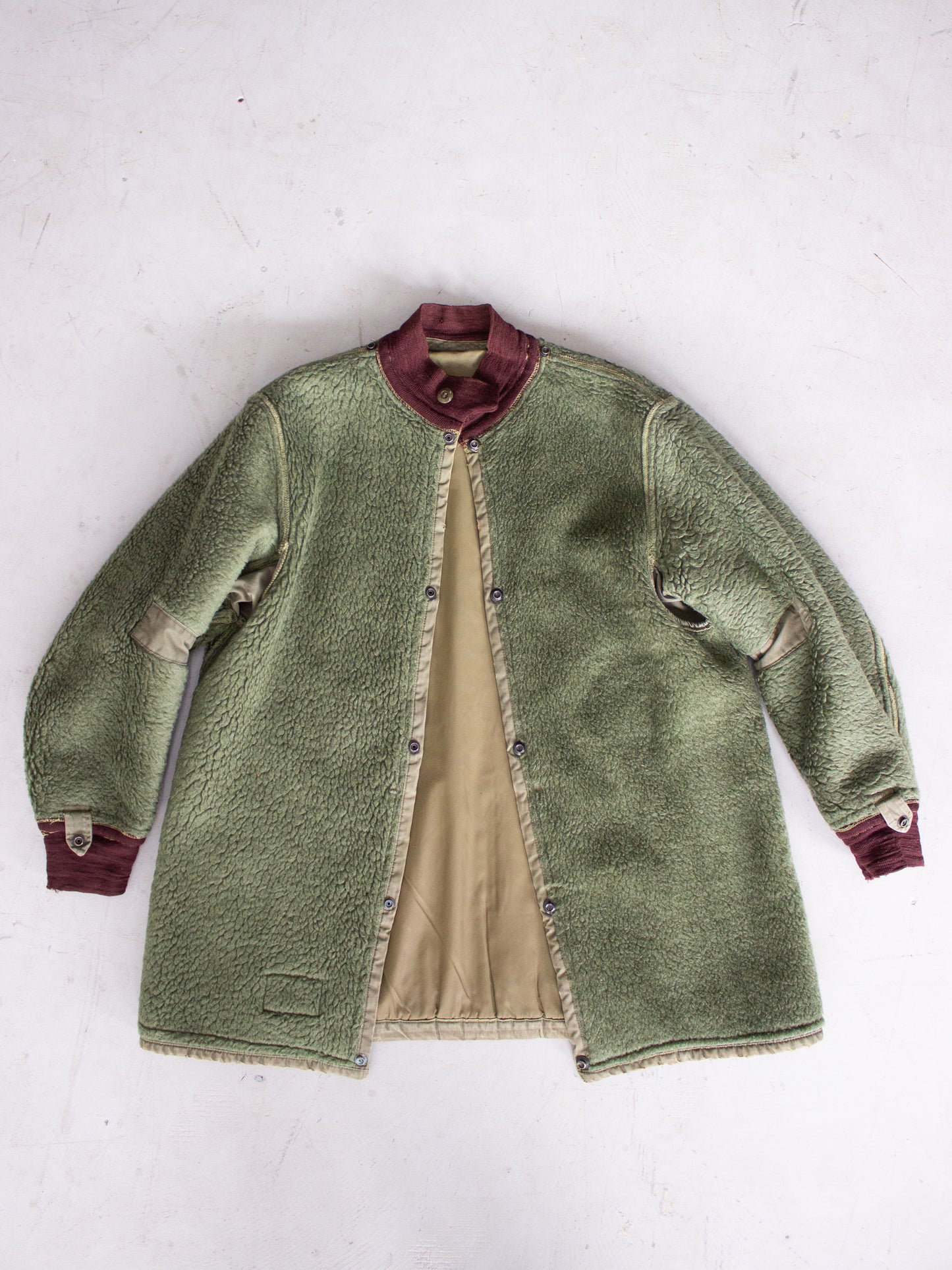 1960's Fleece Military Liner Jacket by North West Sportswear Co. (Large)