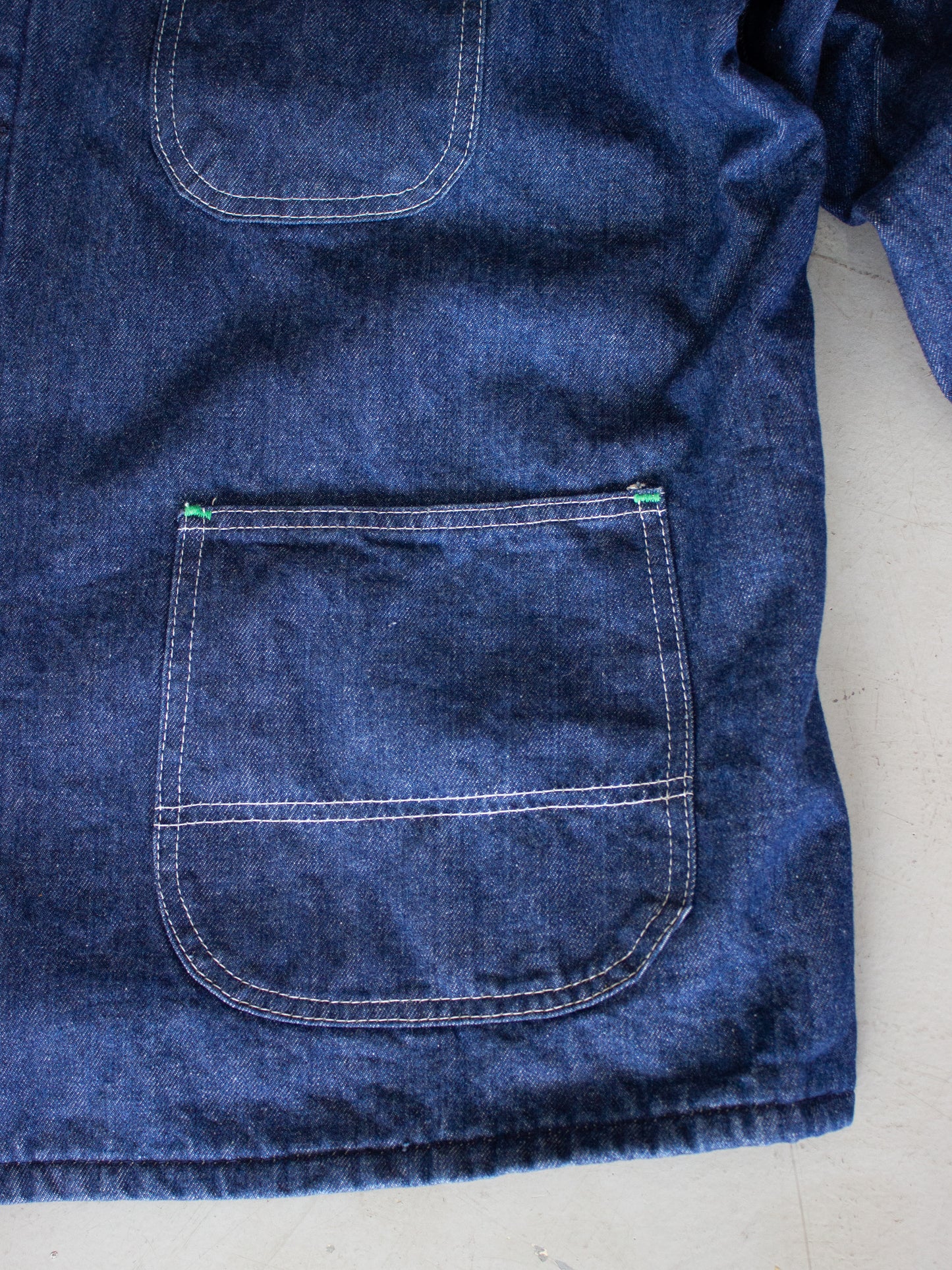 1960's Key Imperial Chore Blanket Lined Denim Jacket Made In USA (Large-X Large)