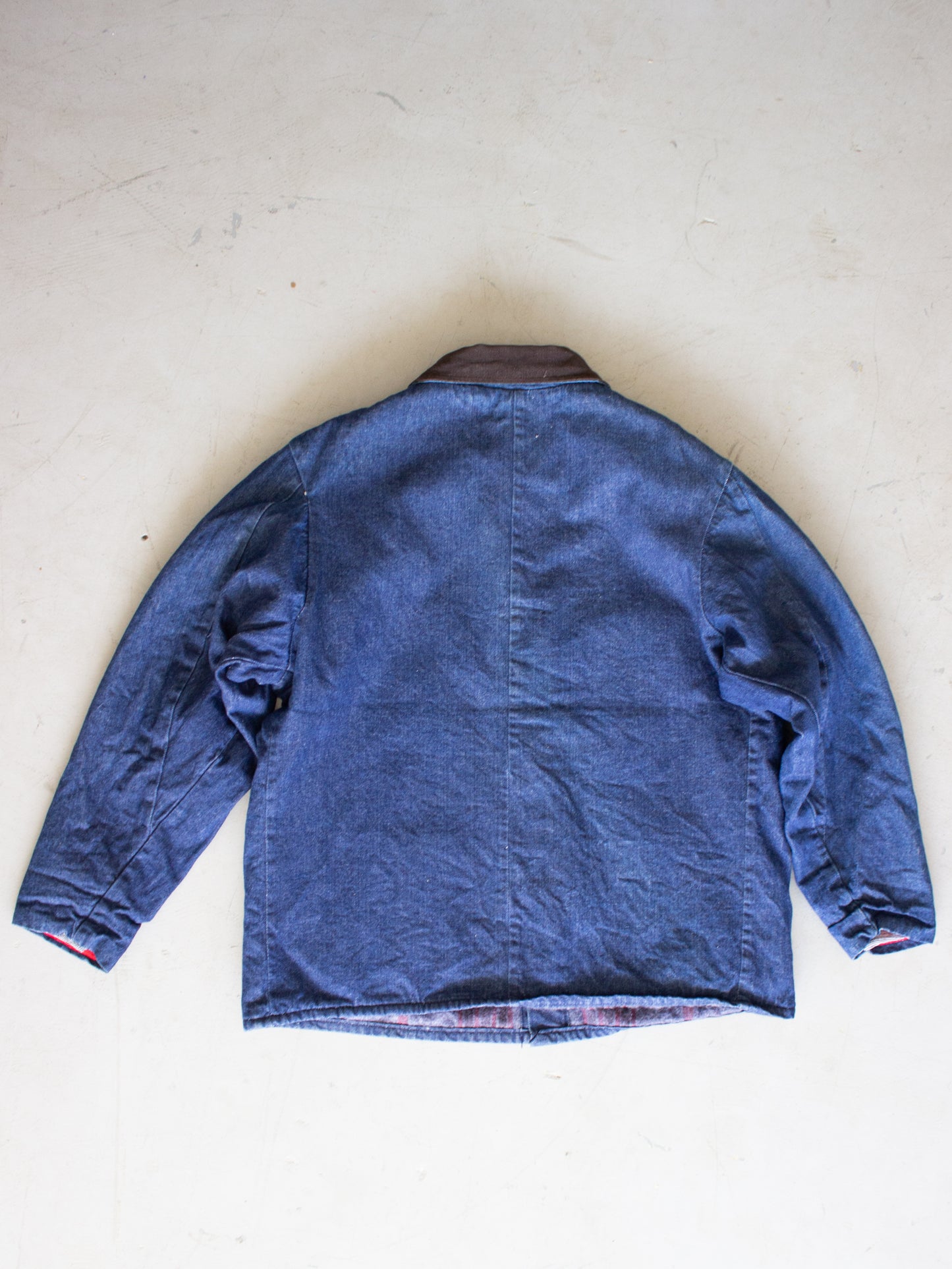 1960's Key Imperial Chore Blanket Lined Denim Jacket Made In USA (Large-X Large)