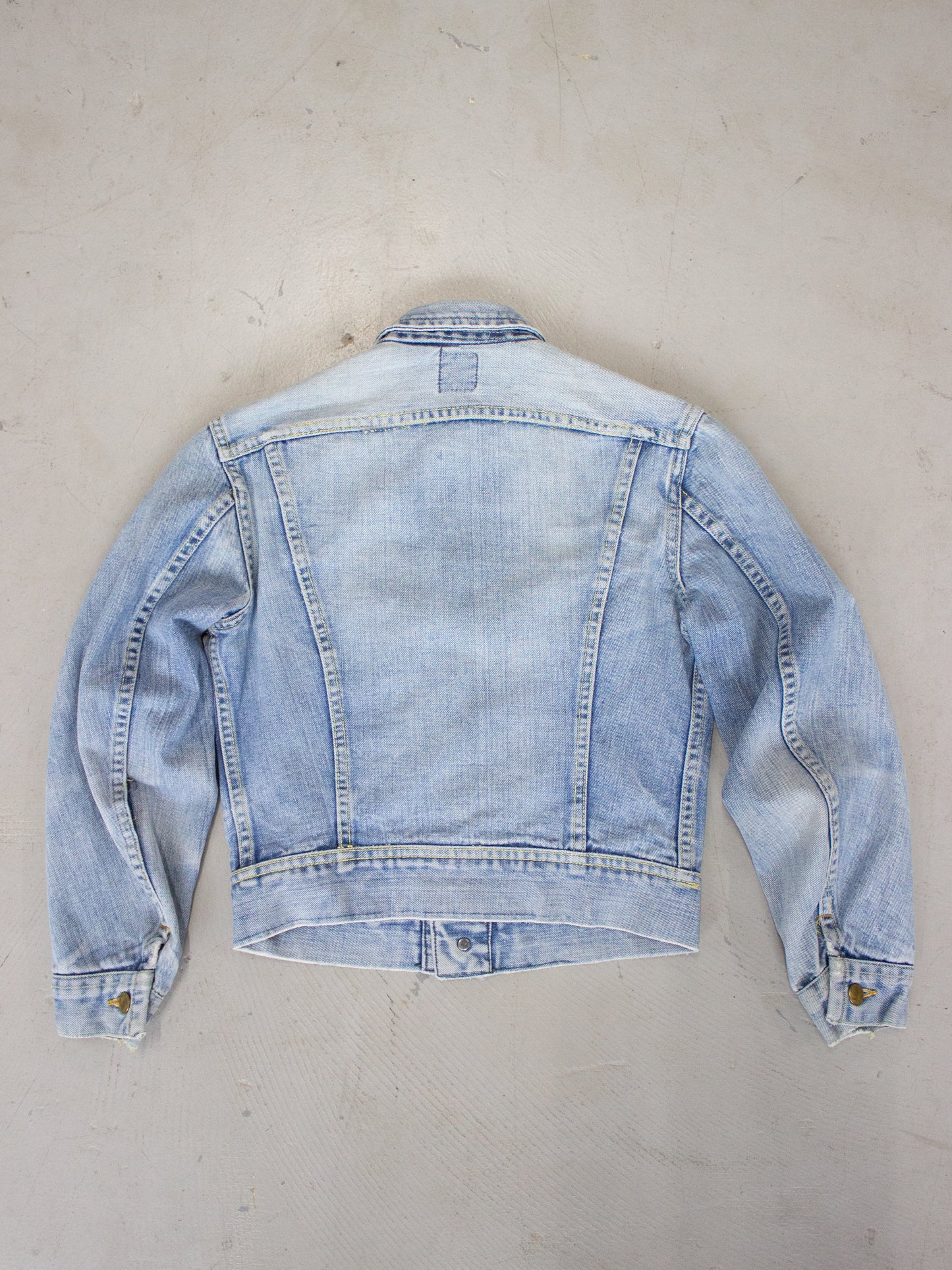1960's Lee Riders Union Made Light Wash Denim Jacket Made in USA PATD 153438 (X Small)