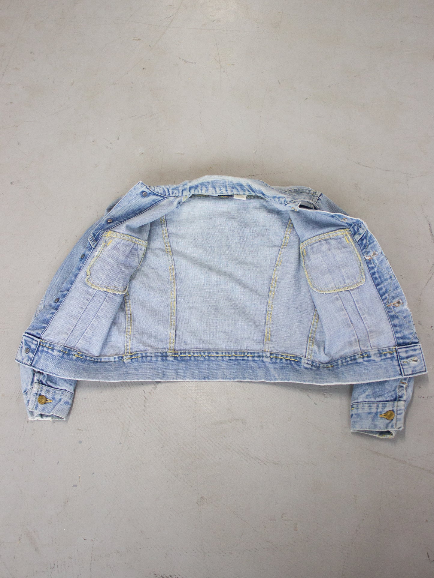 1960's Lee Riders Union Made Light Wash Denim Jacket Made in USA PATD 153438 (X Small)