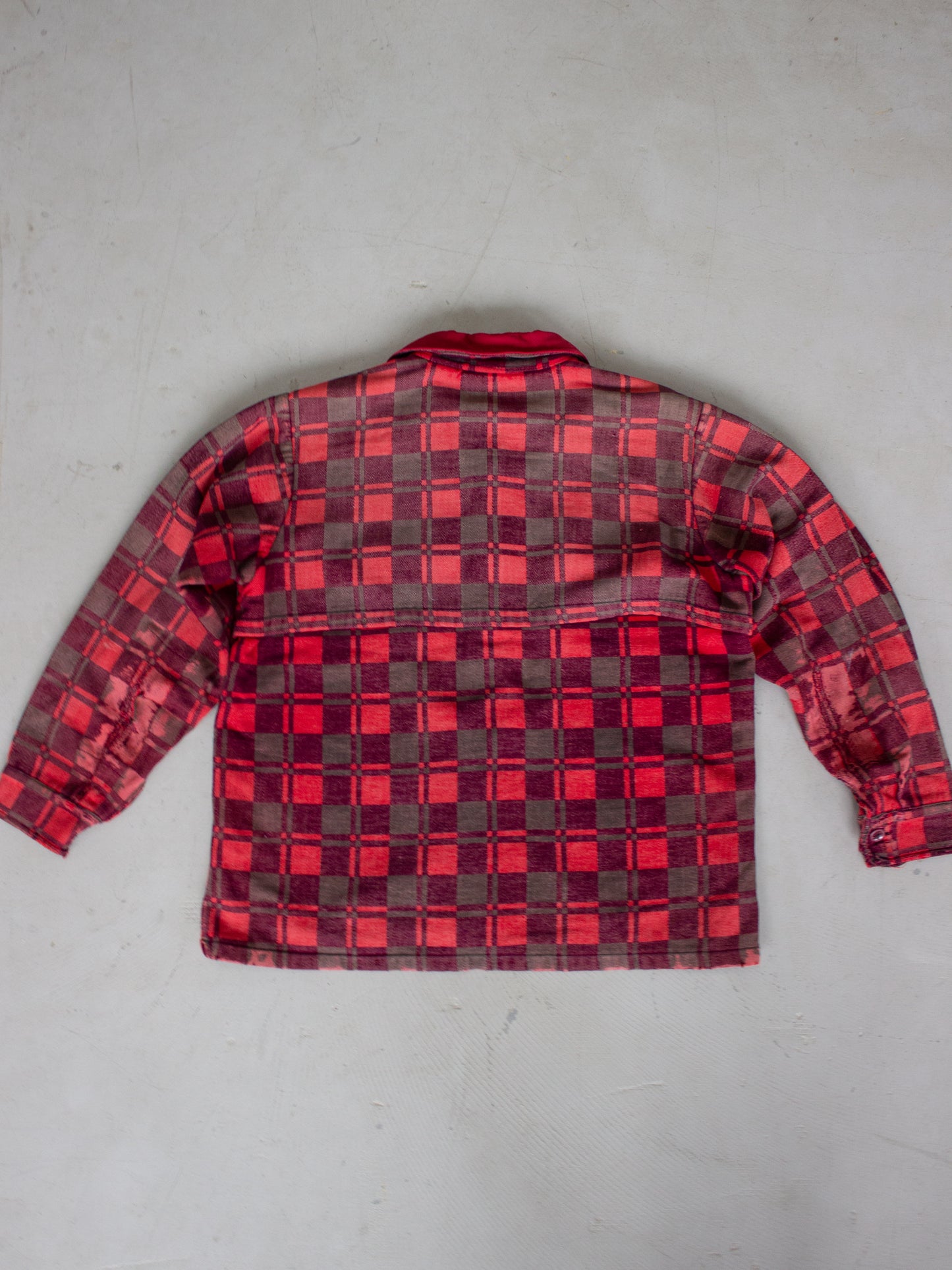 1970's-1980's Champion Plaid Flannel Cotton Shirt (Large-X Large)