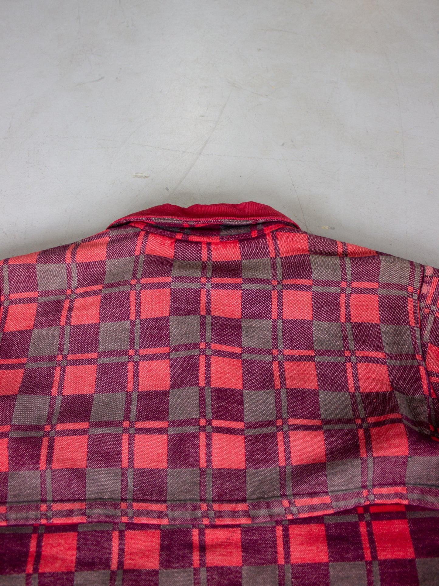 1970's-1980's Champion Plaid Flannel Cotton Shirt (Large-X Large)