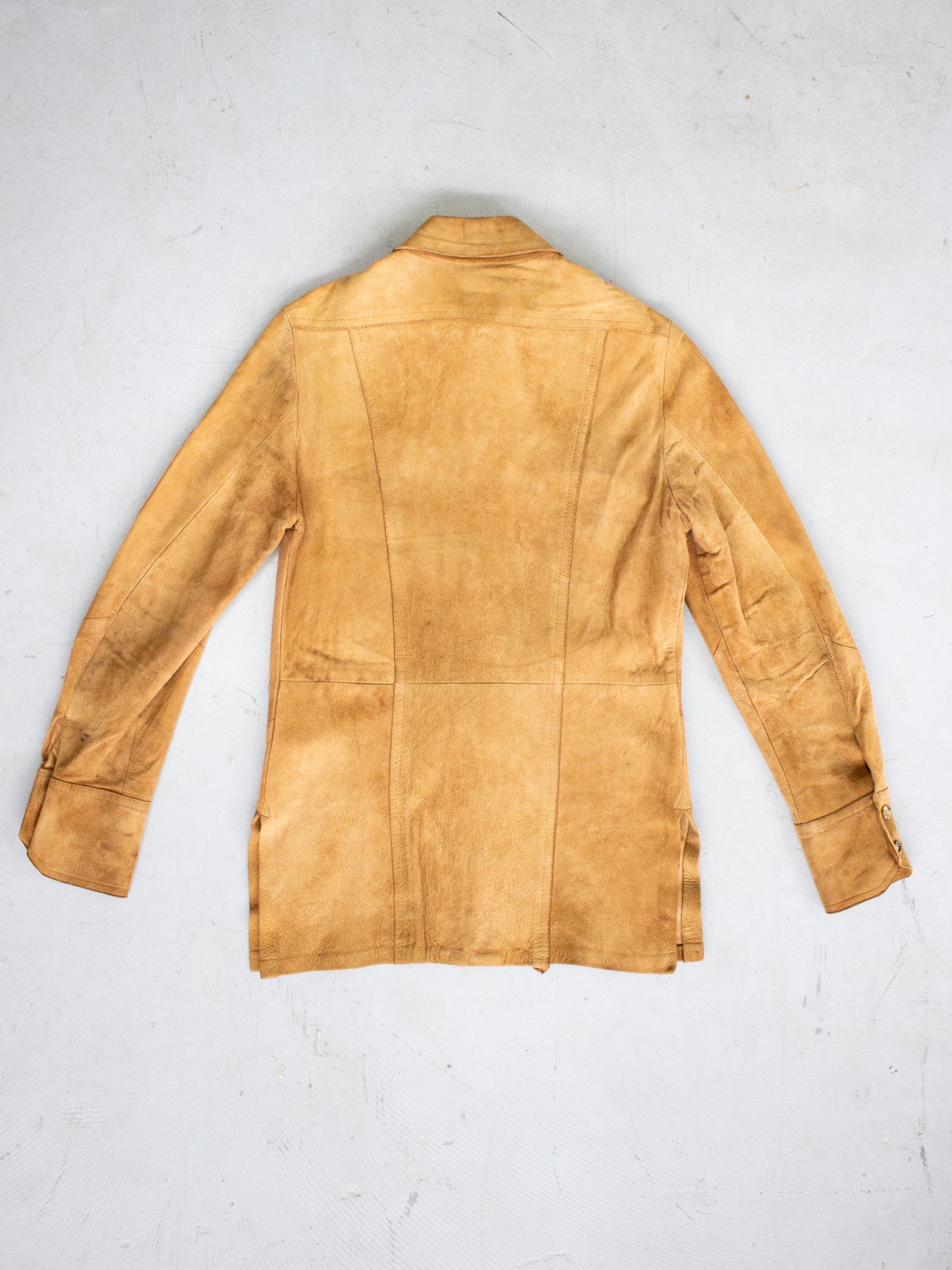 1970's Buckskin Suede Leather Jacket By JJ Made In Canada (Small)
