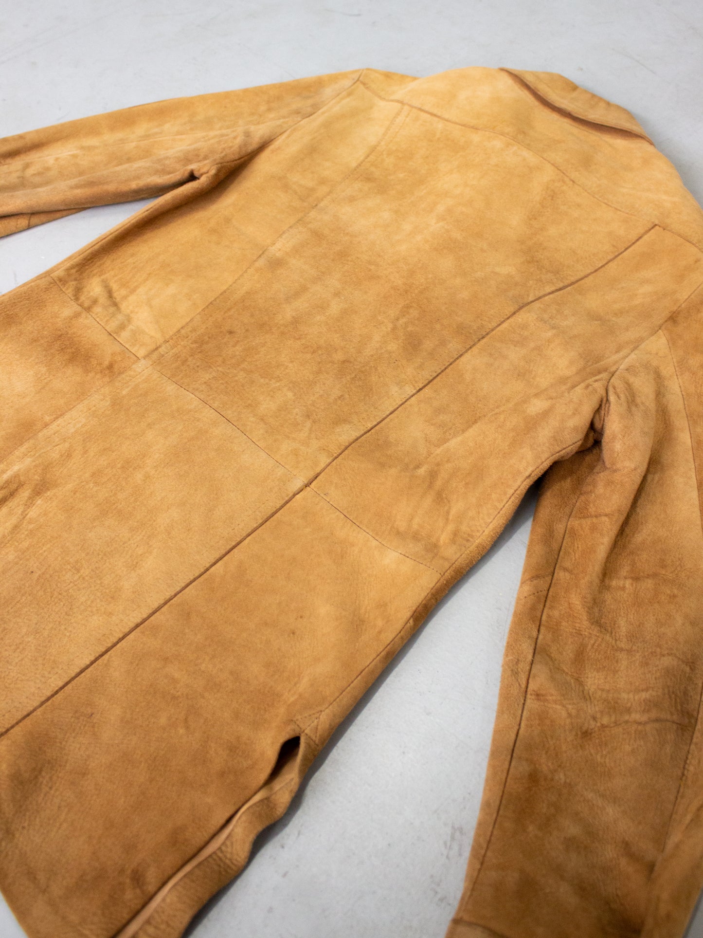 1970's Buckskin Suede Leather Jacket By JJ Made In Canada (Small)