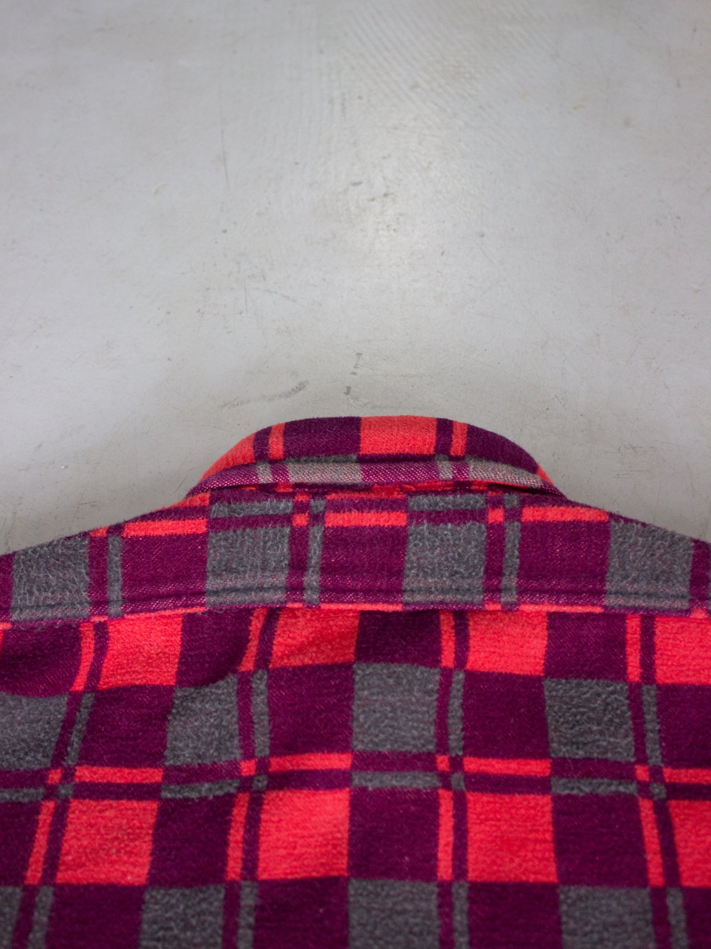 1970's Champion Plaid Flannel Cotton Shirt (Large)
