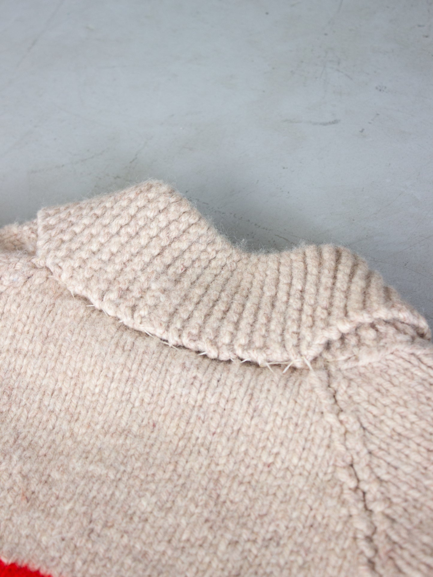 1970's Duck Hunting Wool Cowichan Knit Sweater Talon Zipper (X Large)