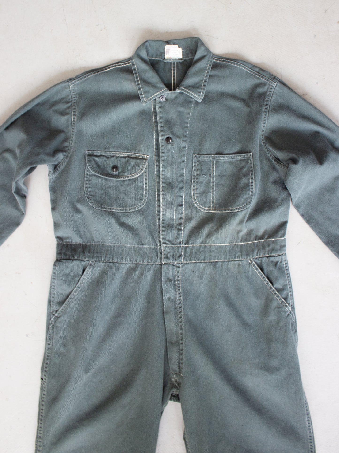 1970's Green Cotton 'Double Wear' Coveralls (Large - X Large)