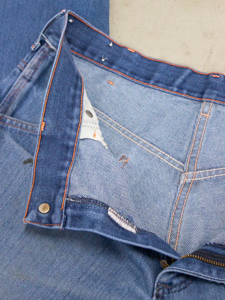 1980's Big Mac Carpenter Work Wear Denim Jeans Made in USA (Size 36-38)