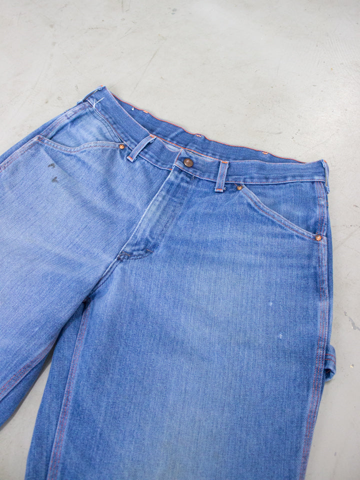1980's Big Mac Carpenter Work Wear Denim Jeans Made in USA (Size 36-38)