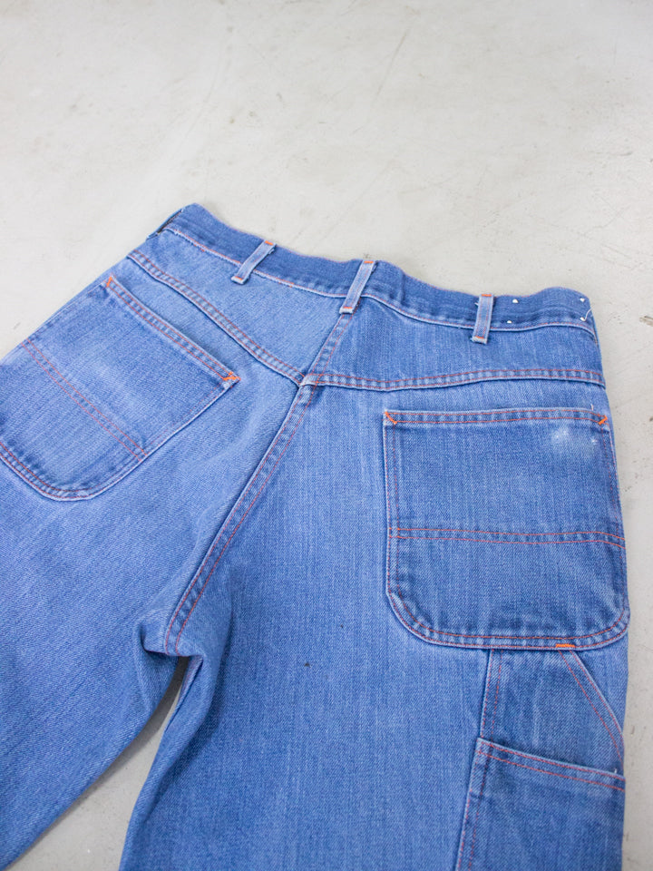1980's Big Mac Carpenter Work Wear Denim Jeans Made in USA (Size 36-38)