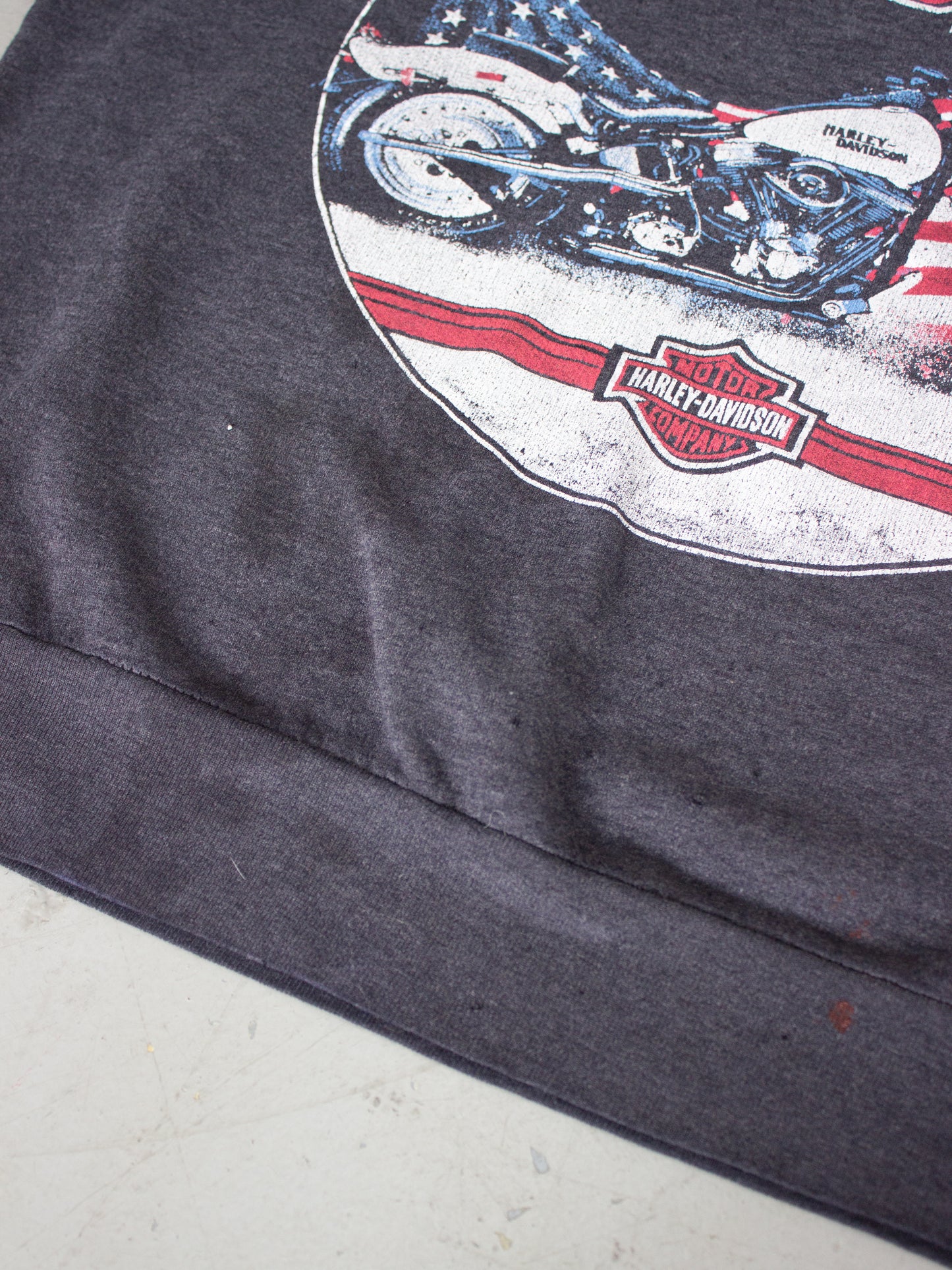 1980's Harley-Davidson Motorcycle Crewneck Made In USA (XSmall-Small)