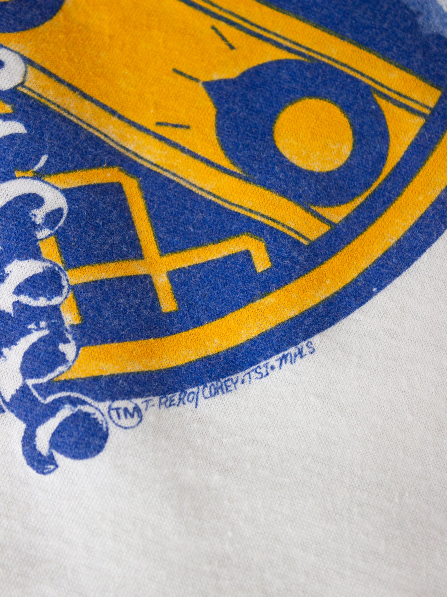 1980's Men At Work 'Business As Usual' Raglan Tour Tee (Small XSmall)