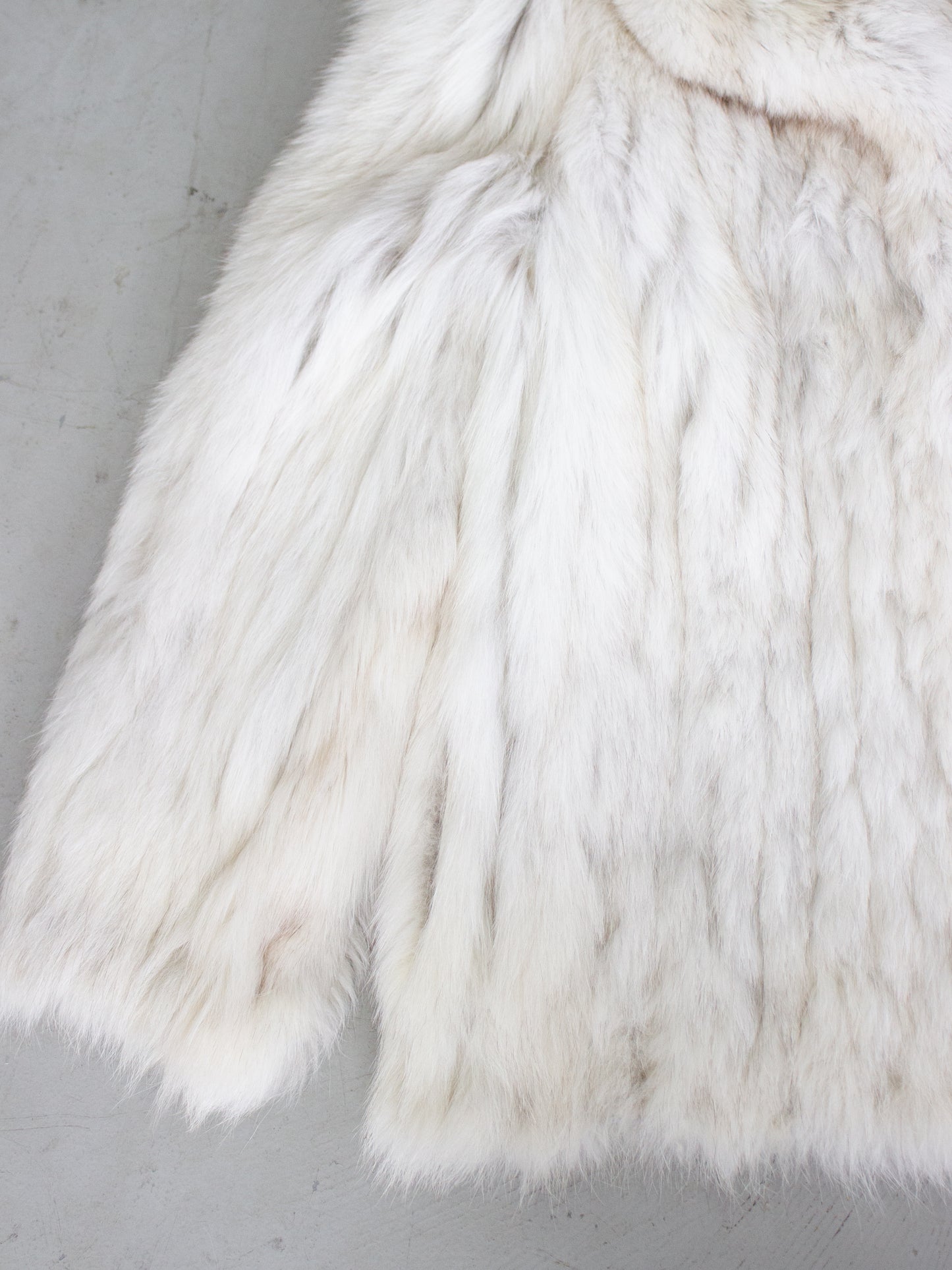 1980's Silver Fox Fur Coat by Saga Fox (Large)