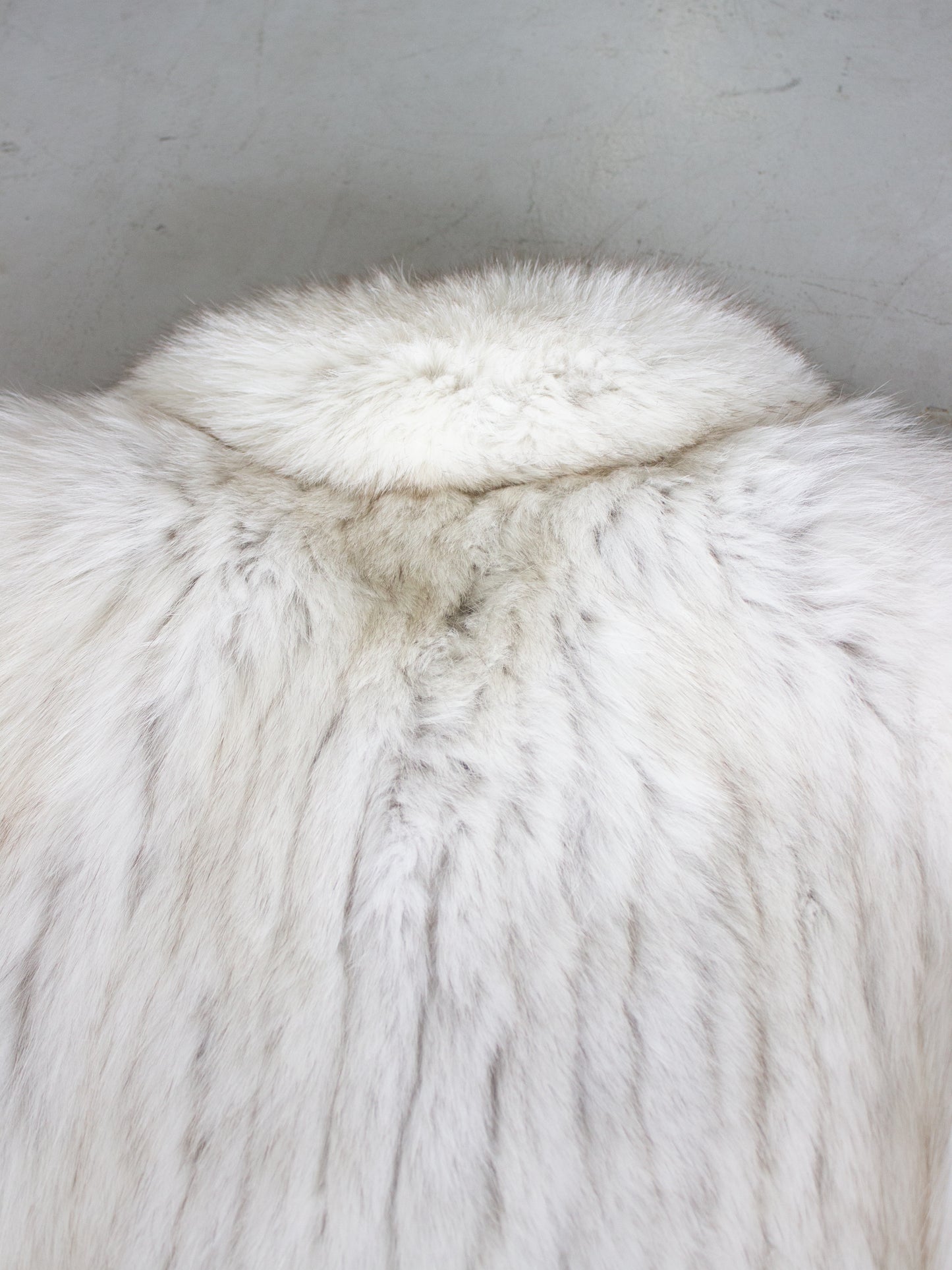 1980's Silver Fox Fur Coat by Saga Fox (Large)