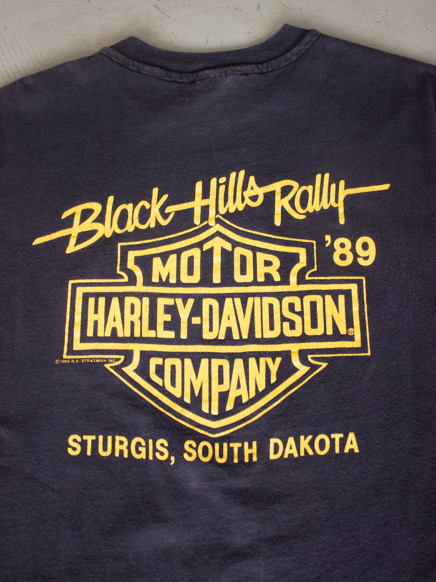1989 Harley-Davidson Black Hills Rally '89 Sturgis South Dakota by Doobie Brothers (Men's Large)