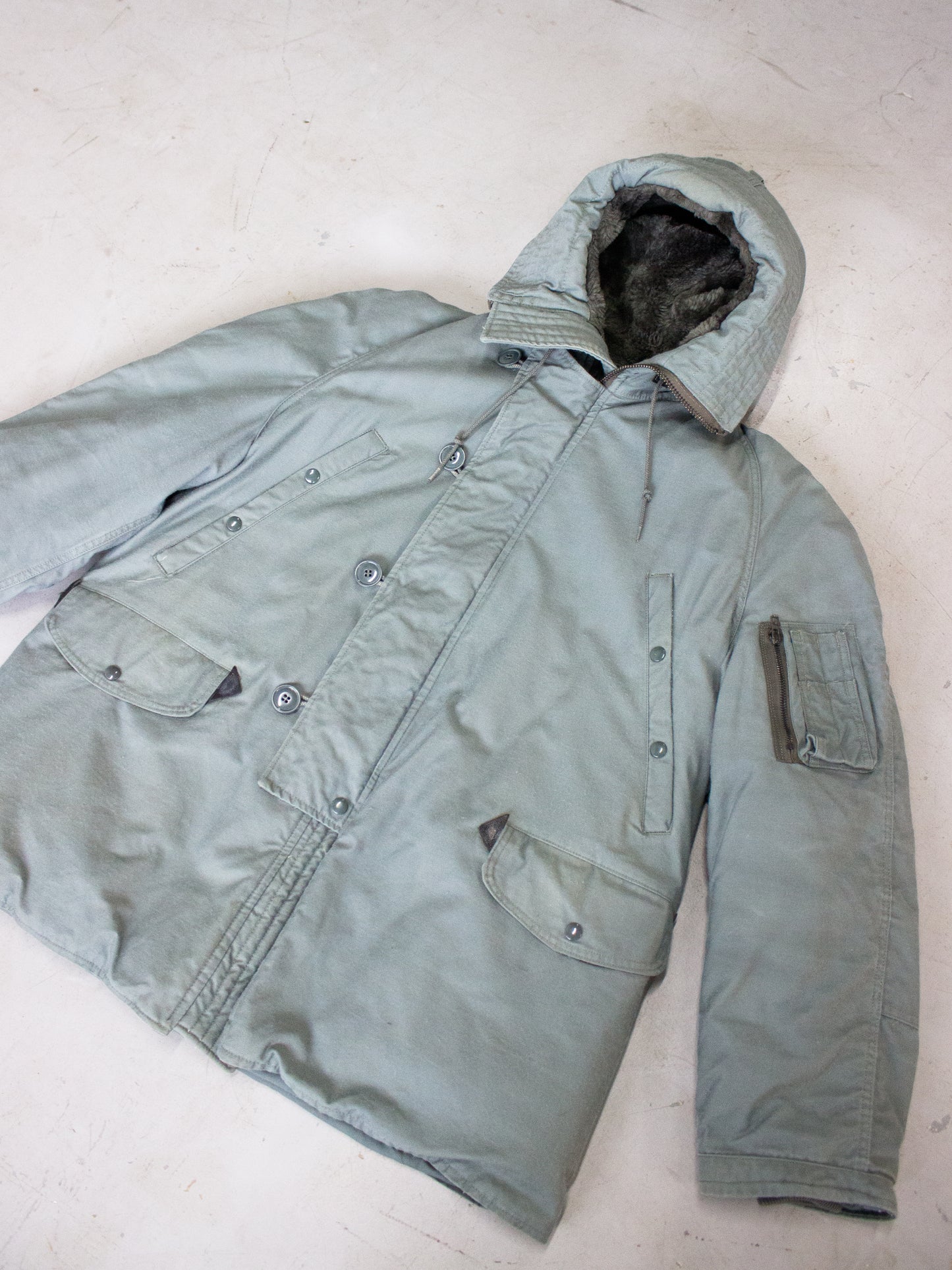 1990's N-3B USA Military Extreme Cold Parka by Greenbrier Industries (Size Large)