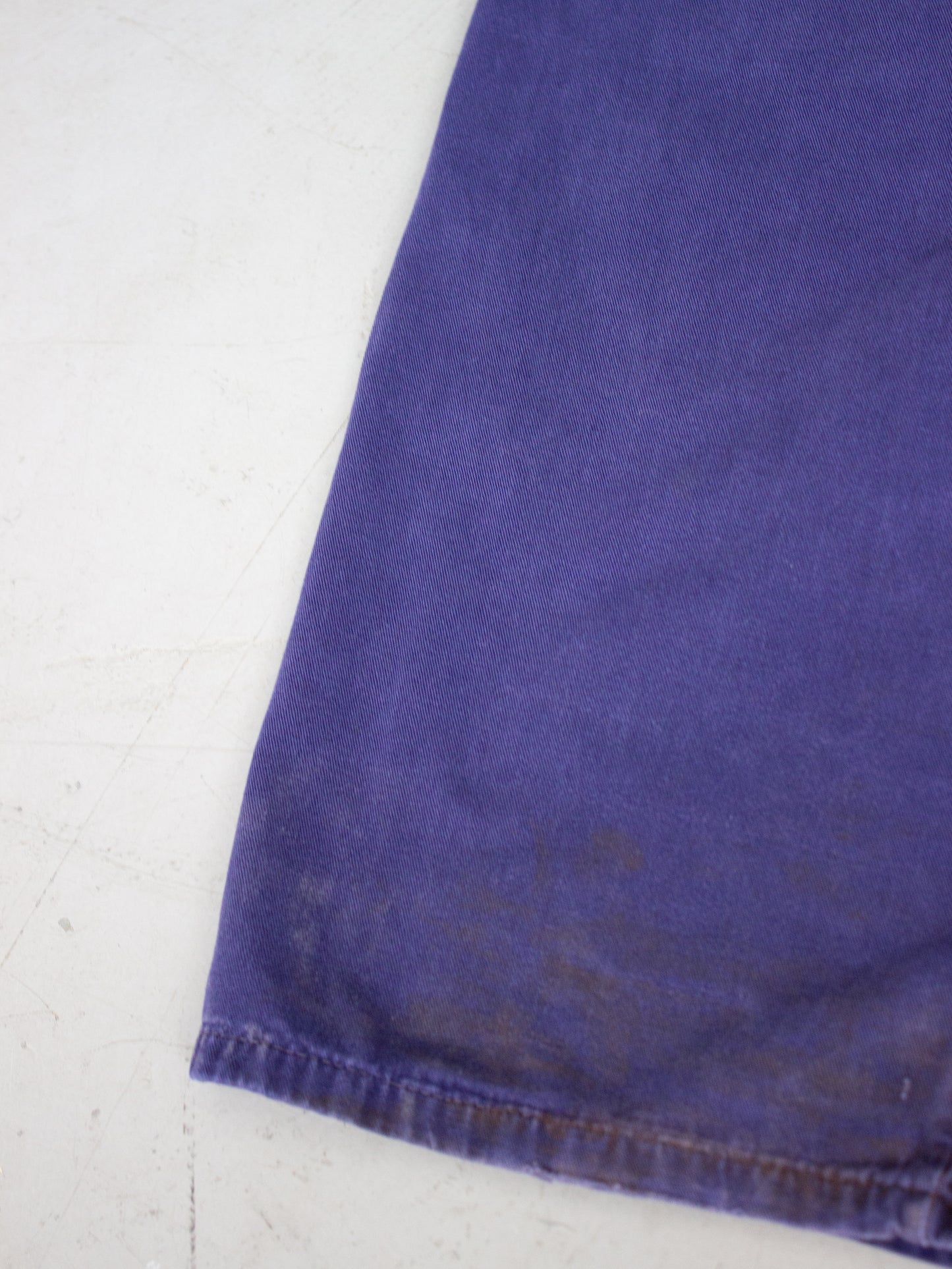 Vintage Blue Cotton Coveralls French Workwear Propriété de Hector Jolicoeur (Medium-Large)