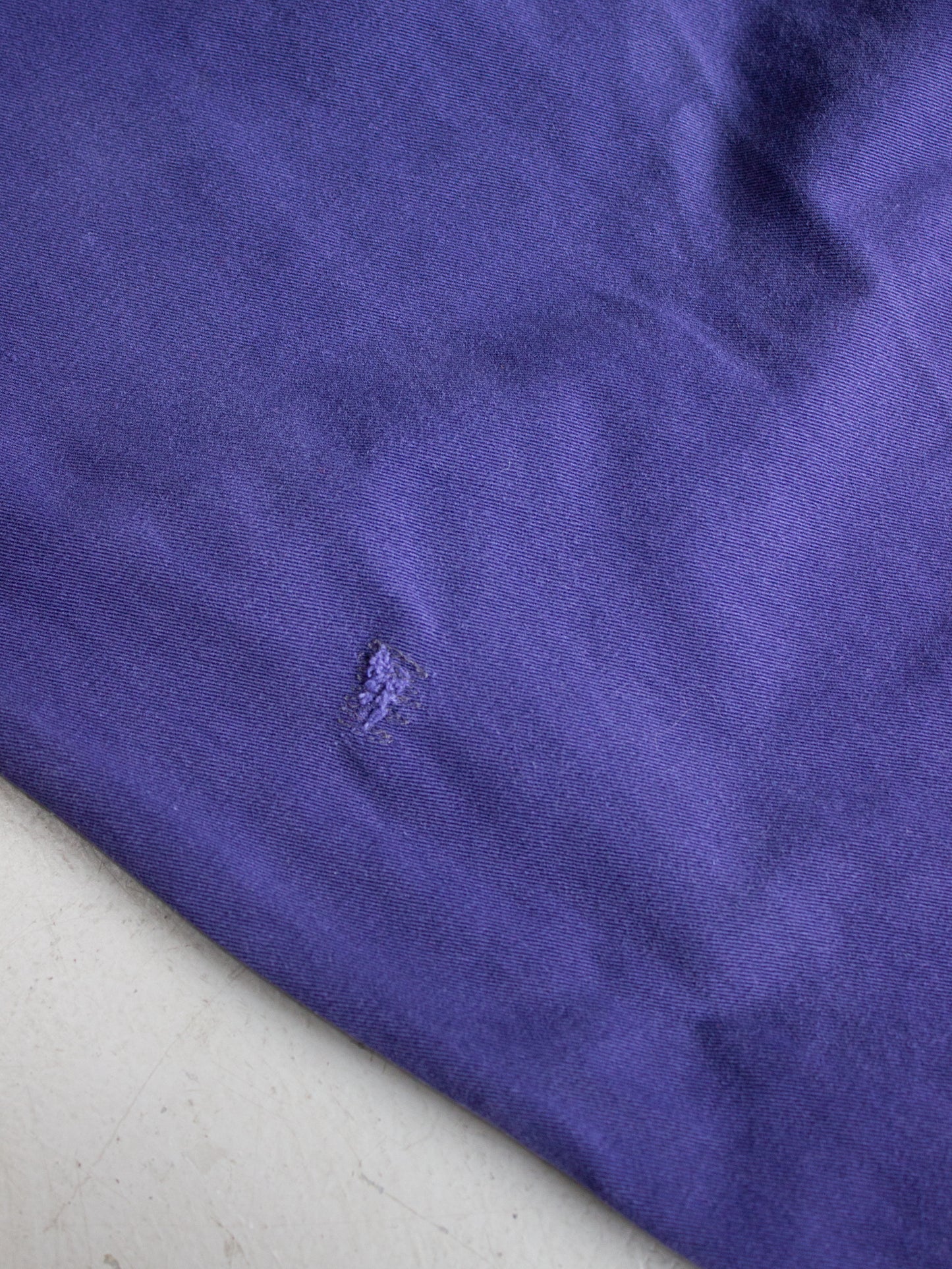 Vintage Blue Cotton Coveralls French Workwear Propriété de Hector Jolicoeur (Medium-Large)