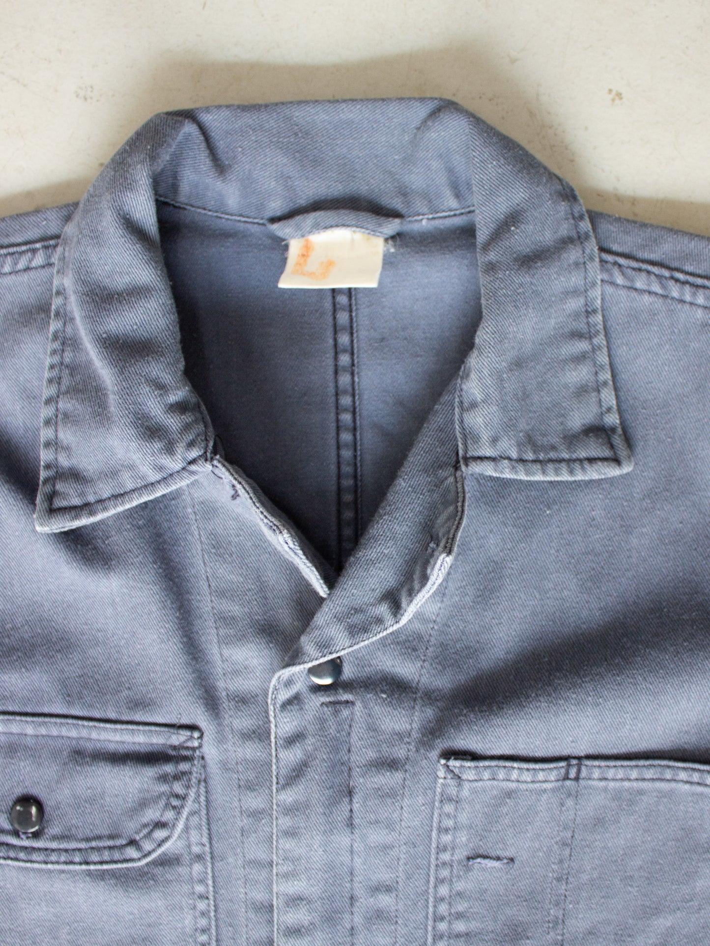 Vintage Blue Cotton Coveralls (Medium)