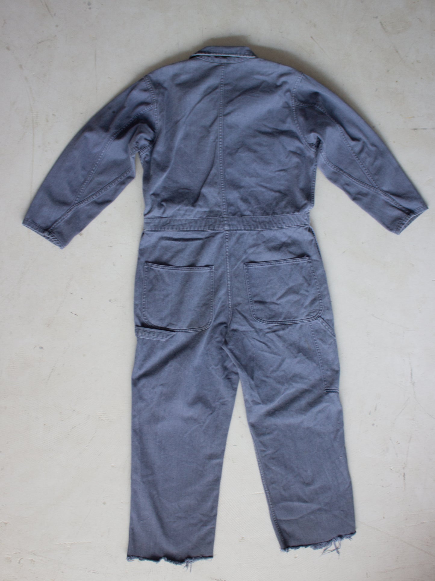 Vintage Blue Cotton Coveralls (Medium)