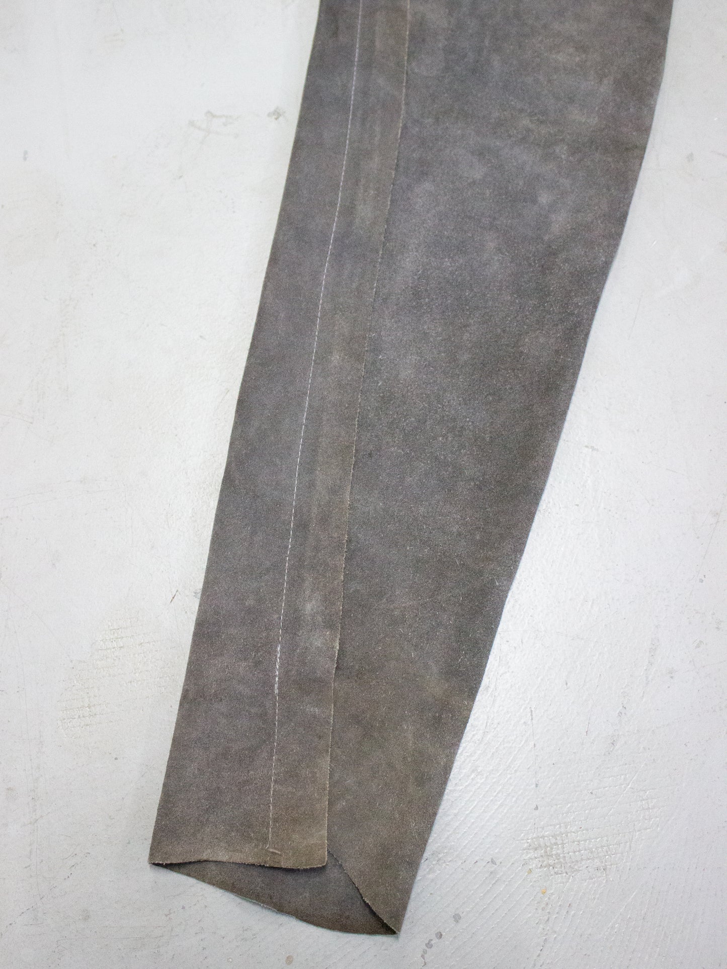Vintage Gray Suede Western Cowboy Chaps (Medium)