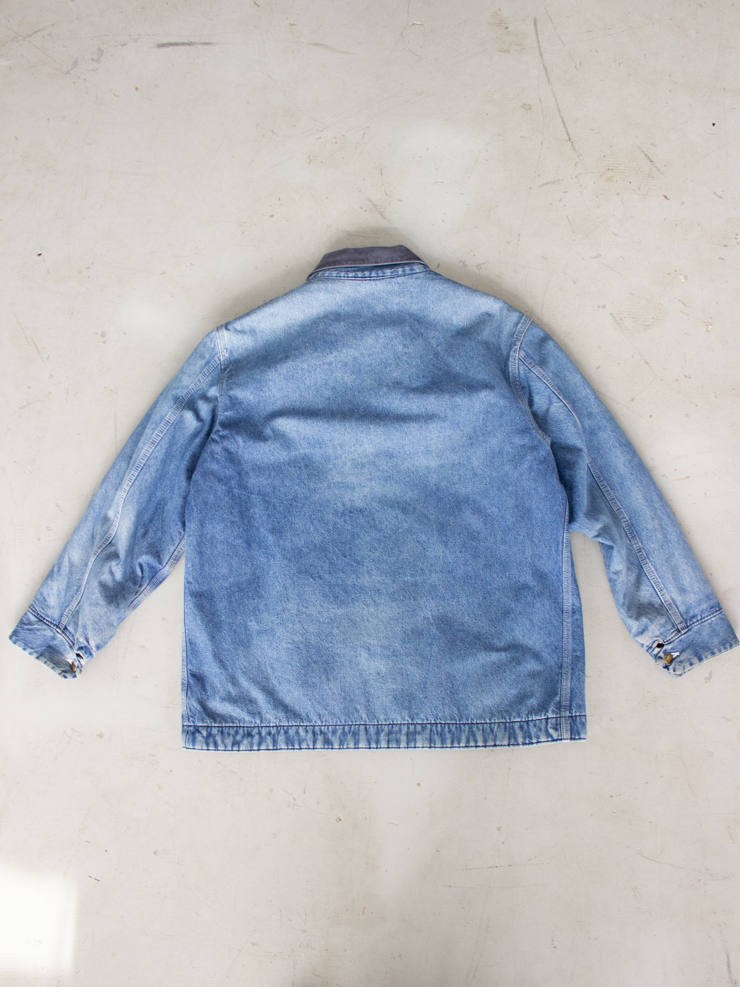 Vintage Sears Work Leisure Blanket Lined Denim Chore Jacket Large X Large