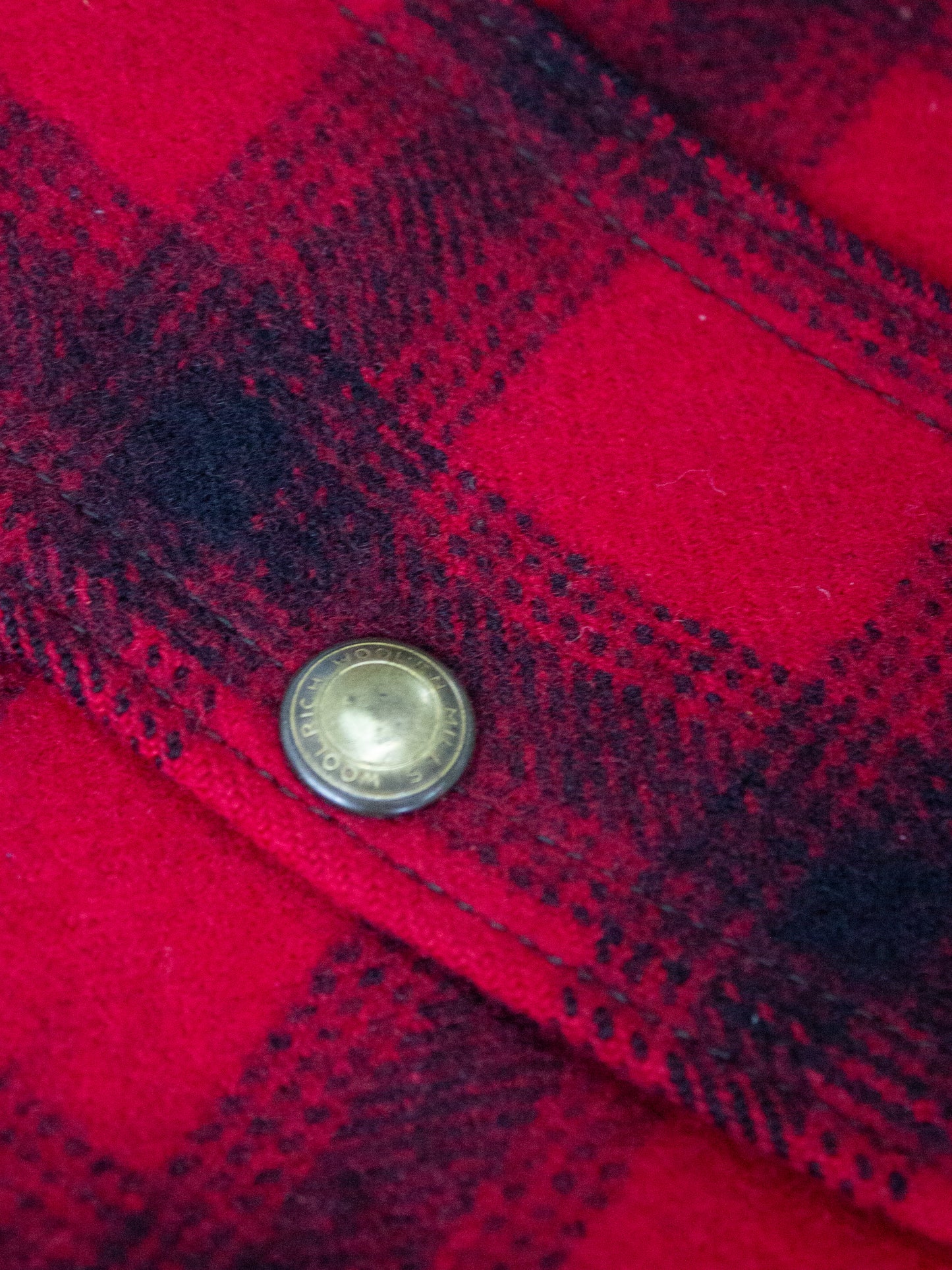 1950's-1960's Woolrich Red Buffalo Plaid Hunting Jacket Style 523 (X Large)