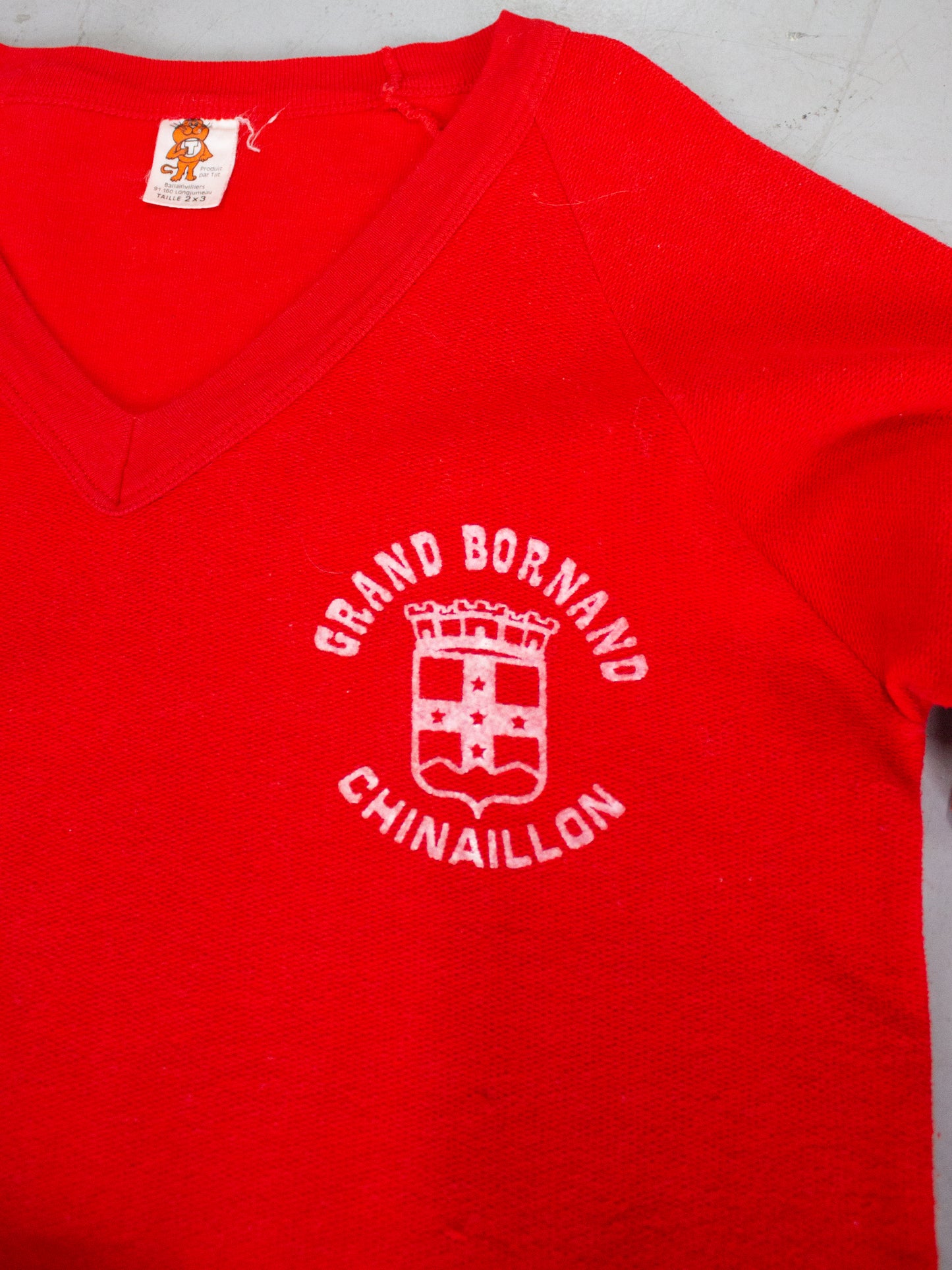 1950's Grand Bornand Chinaillon Made In France Cotton Crewneck (Small-Medium)