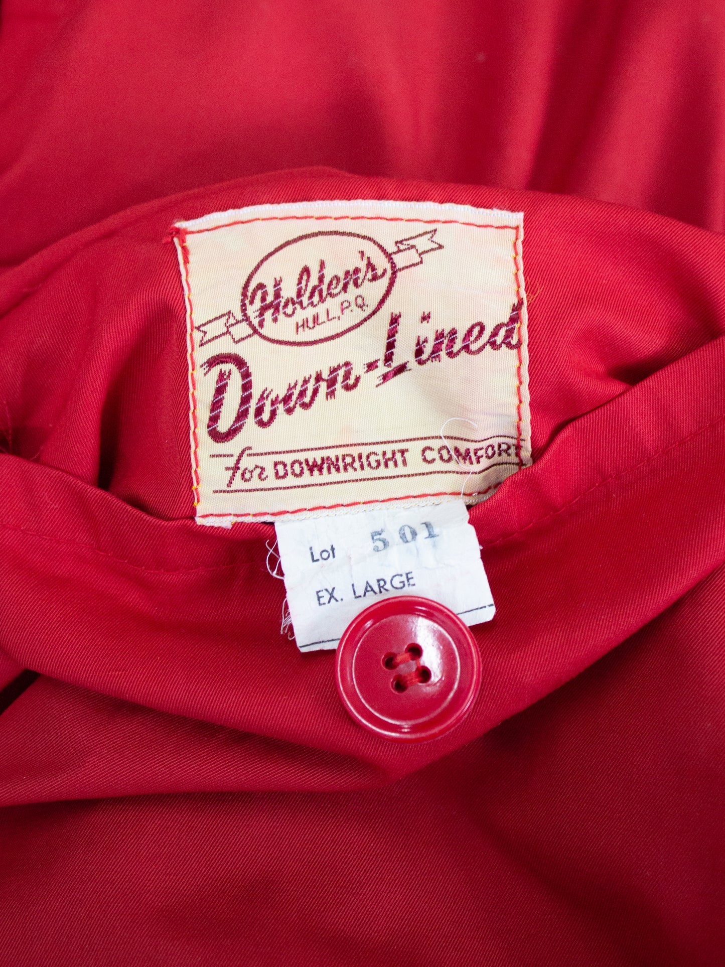 1950's Holden's Down Lined Reversible Jacket Made in Canada (X Large)