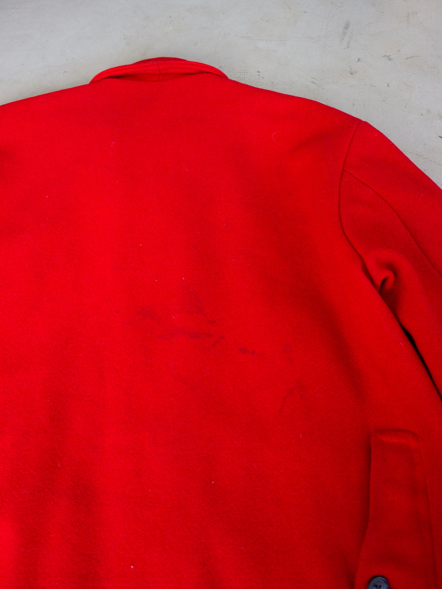 1950's Penney's Outerwear Red Wool Hunting Cruiser Mackinaw Jacket (Large)