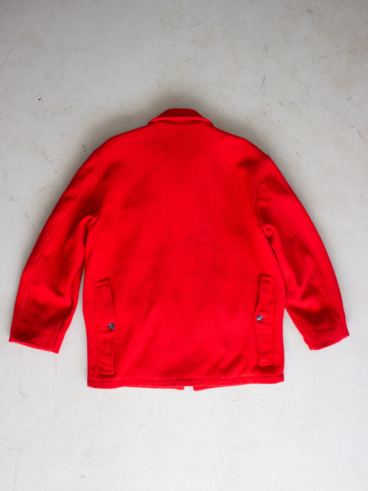 1950's Penney's Outerwear Red Wool Hunting Cruiser Mackinaw Jacket (Large)