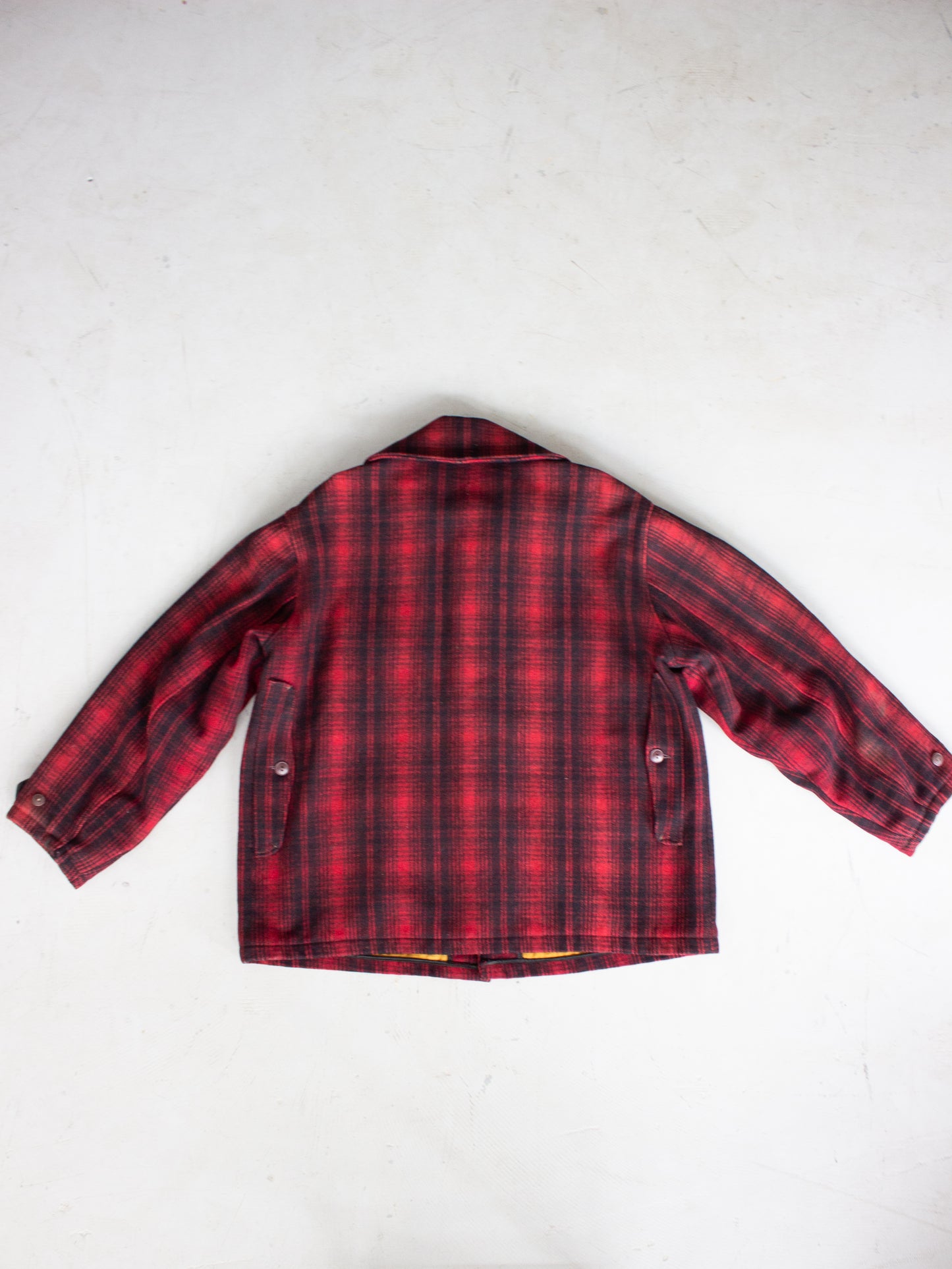 1950's Woolrich Red Buffalo Plaid Hunting Jacket Style 503 (X Large)