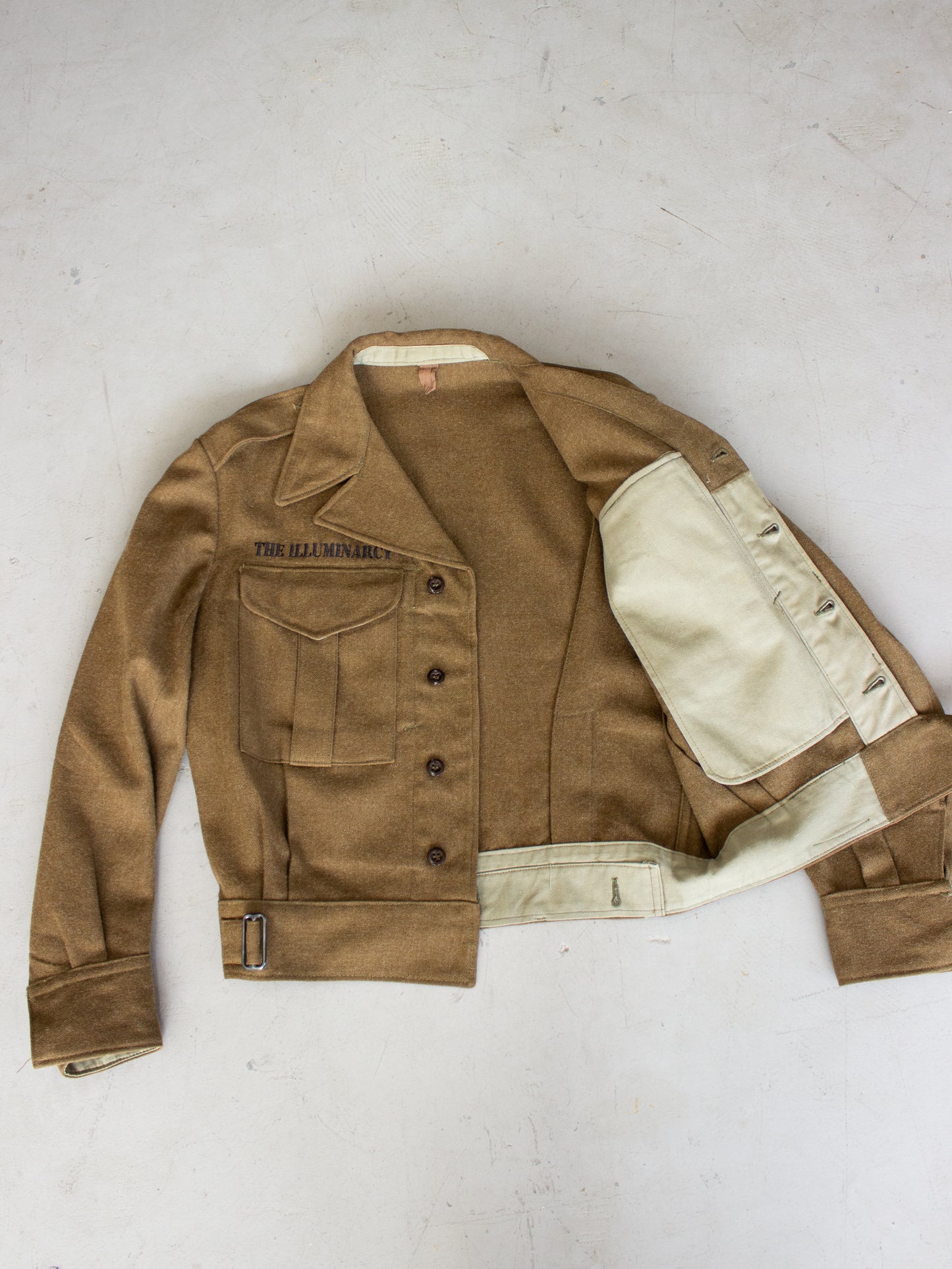 1952 Australian Army Wool Blouson Jacket by Bishop & Woodward Pty Ltd (Medium)