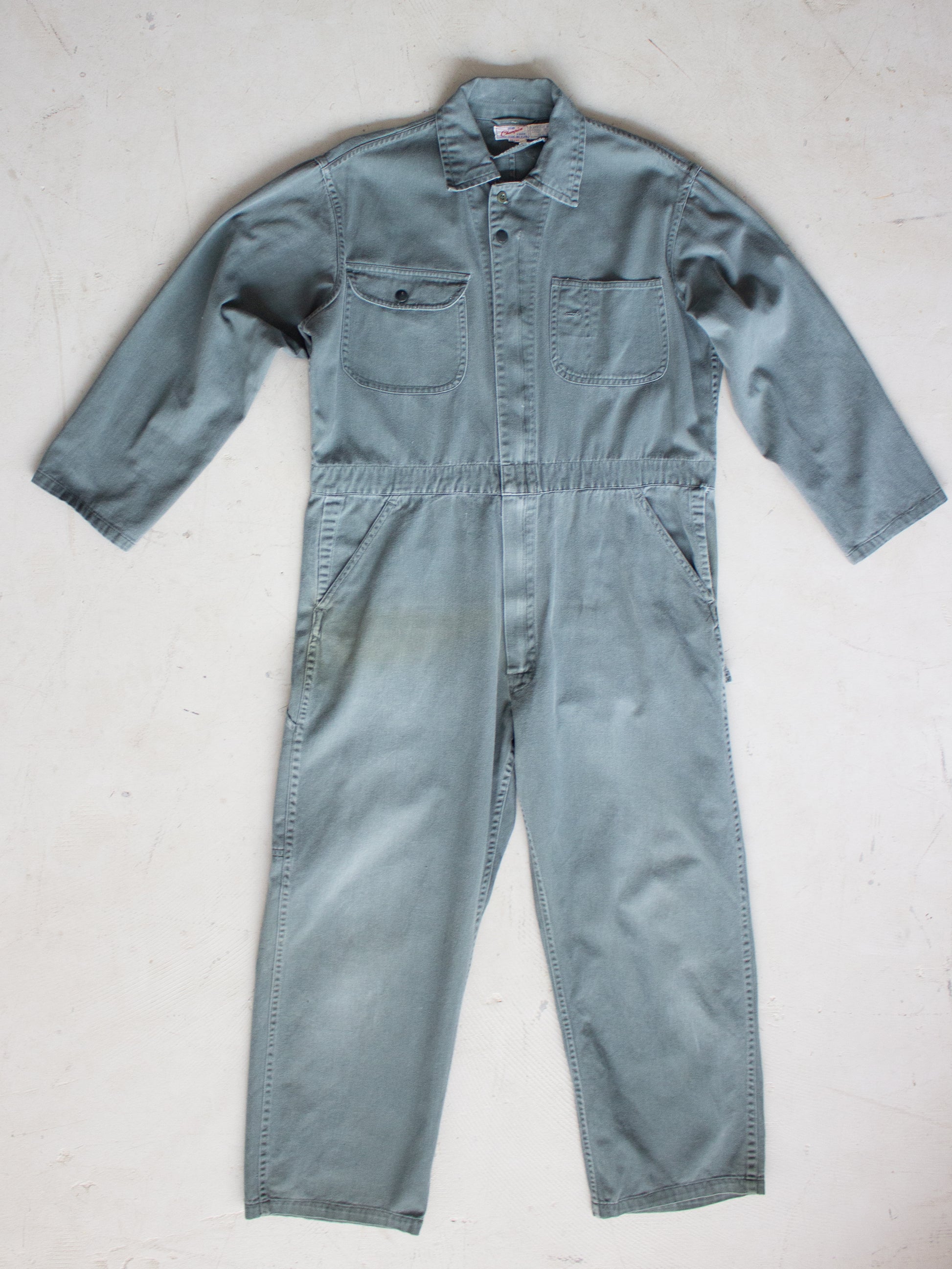 Vintage 1960 s 1970 s Champion Green Cotton Coveralls Large lacaravanevintage