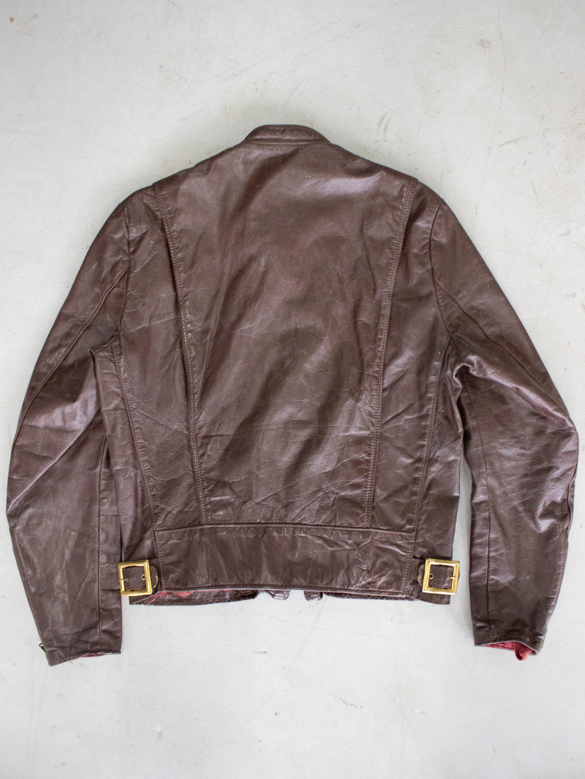 Heren Biker Cafe Racer Retro Vintage Motorfiets Gewaxt Bruin Verweerde Lederen Jas, Bruin, XL Heren Biker Cafe Racer Retro Vintage Motorfiets Gewaxt Bruin Verweerde Lederen Jas, Bruin, XL