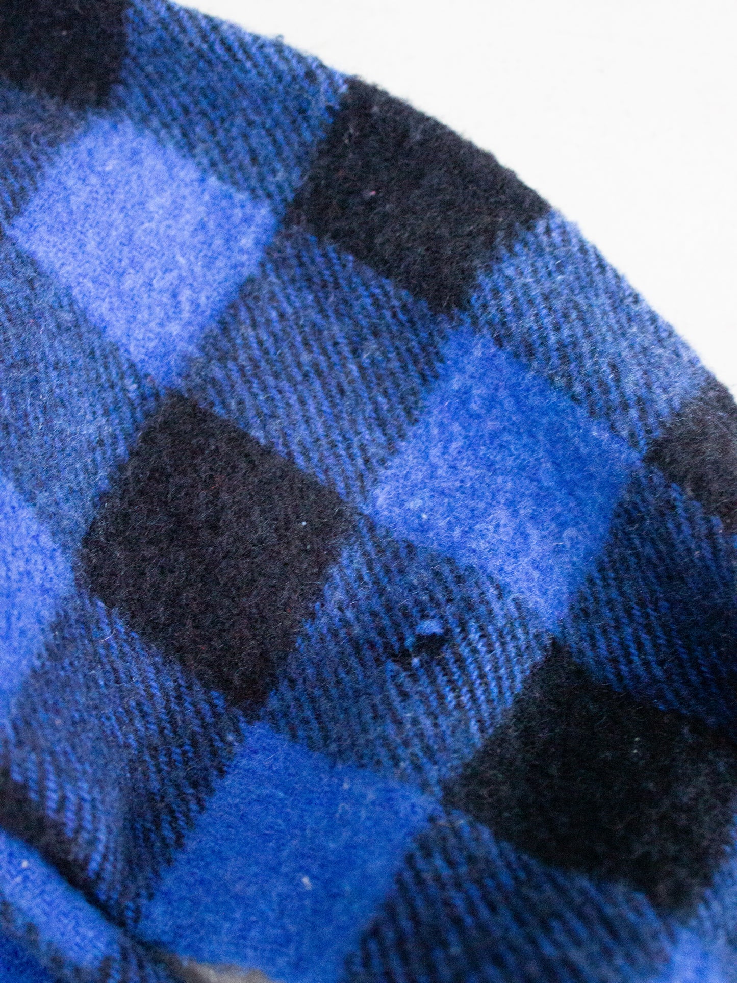 1960's Regent Blue Buffalo Plaid Wool Flannel (X Small-Small)