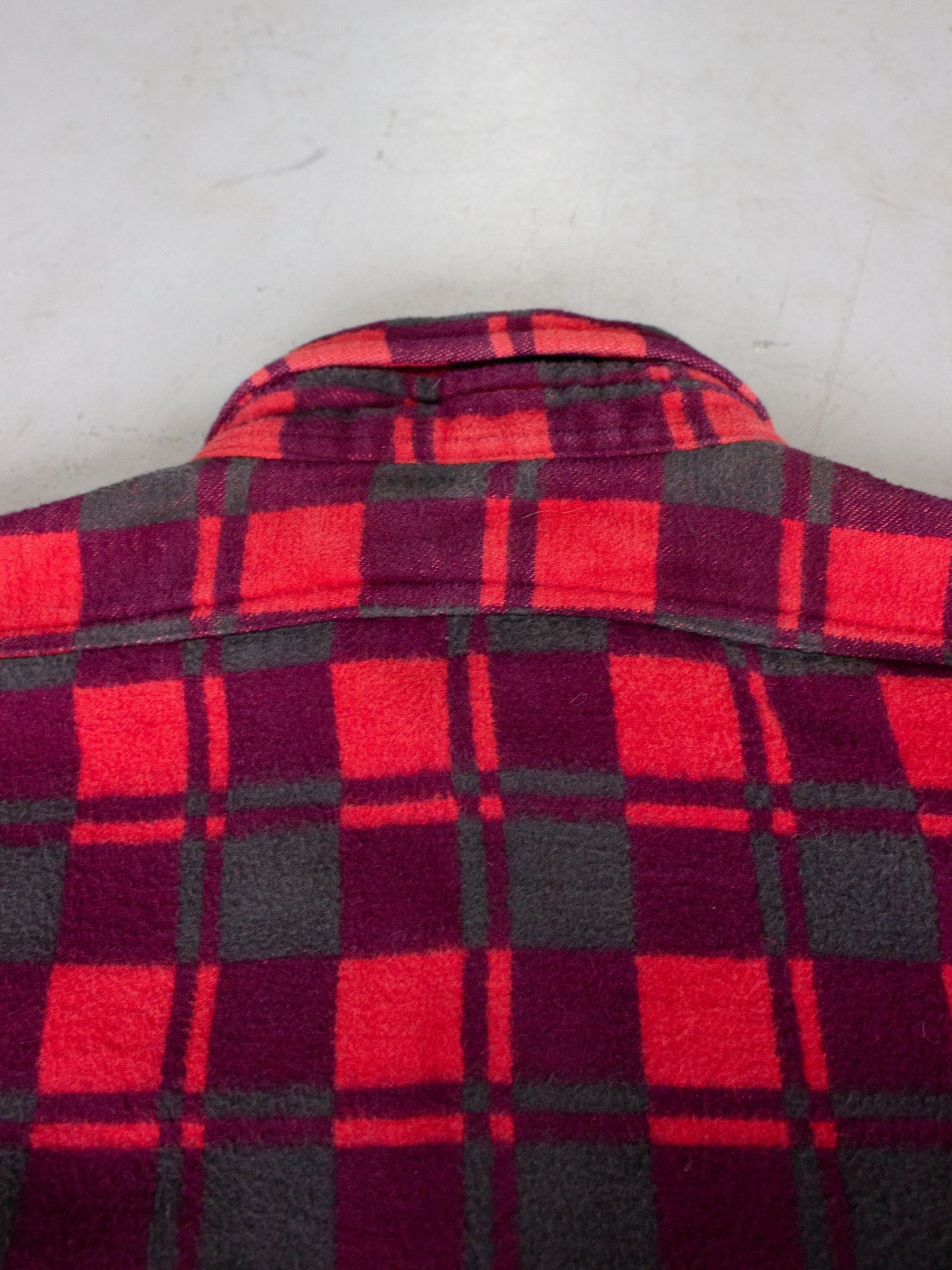 1970's Champion Plaid Flannel Cotton Shirt (Large-X Large)