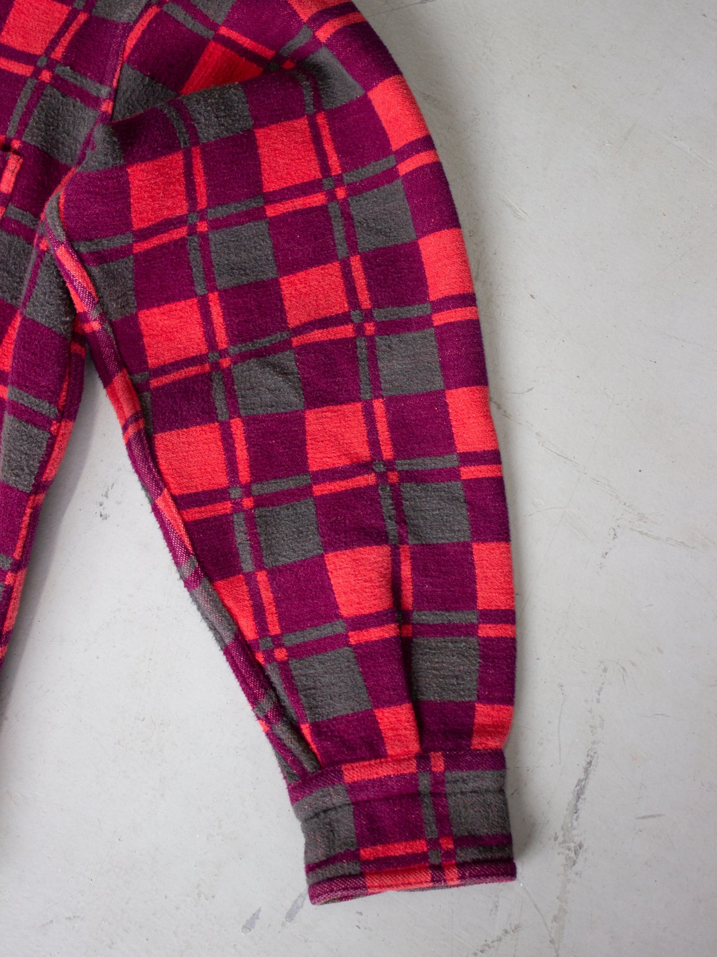 1970's Champion Plaid Flannel Cotton Shirt (Medium-Large)