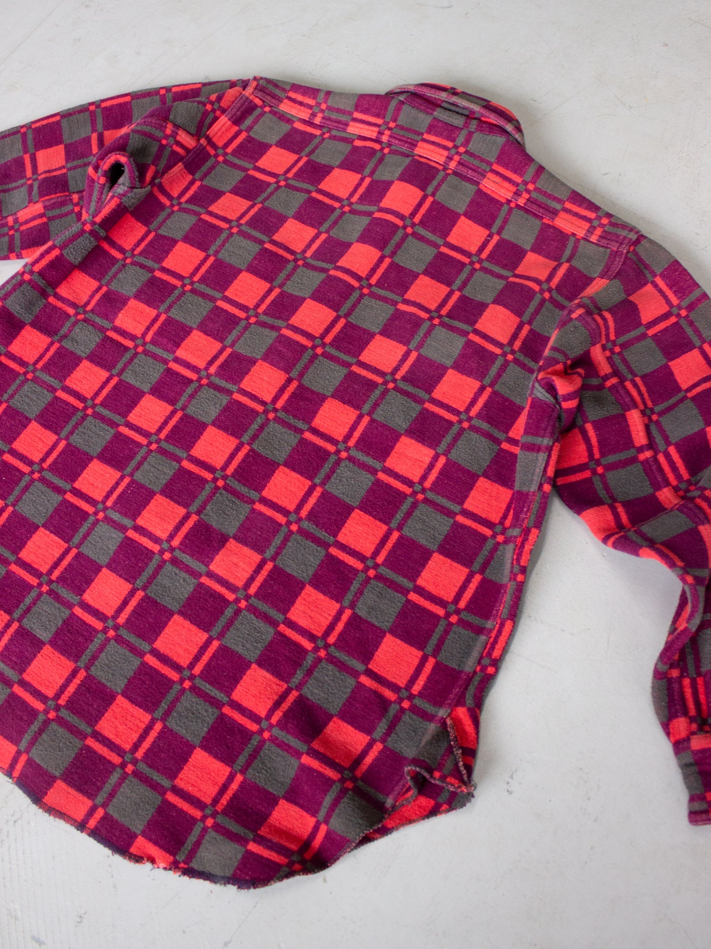 1970's Champion Plaid Flannel Cotton Shirt (Medium-Large)